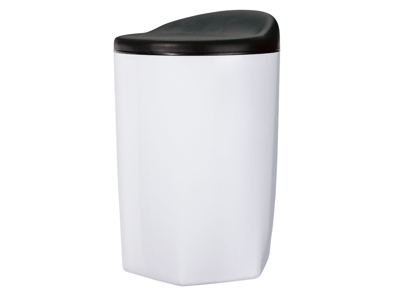 LIVARNO LIVING hocker, 33,5 x 53 cm, met opbergruimte en handgreepgat, gemaakt van kunststof (Wit) (4056232952491)