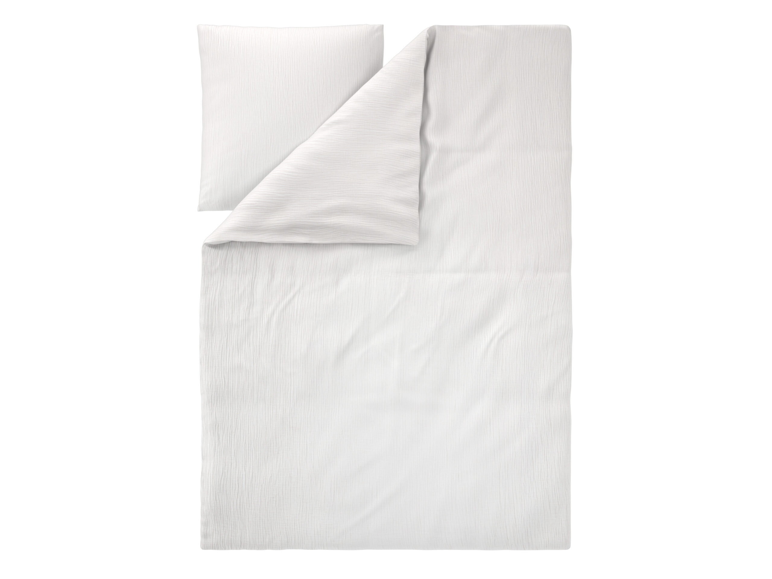 LIVARNO Mousseline dekbedovertrek 140 x 200 cm (Wit) (4052916909904)