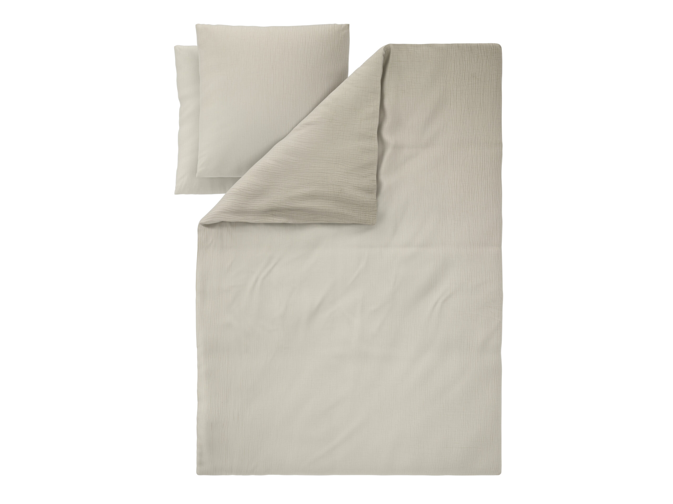 LIVARNO Mousseline dekbedovertrek 240 x 220 cm (Beige) (4054599271897)