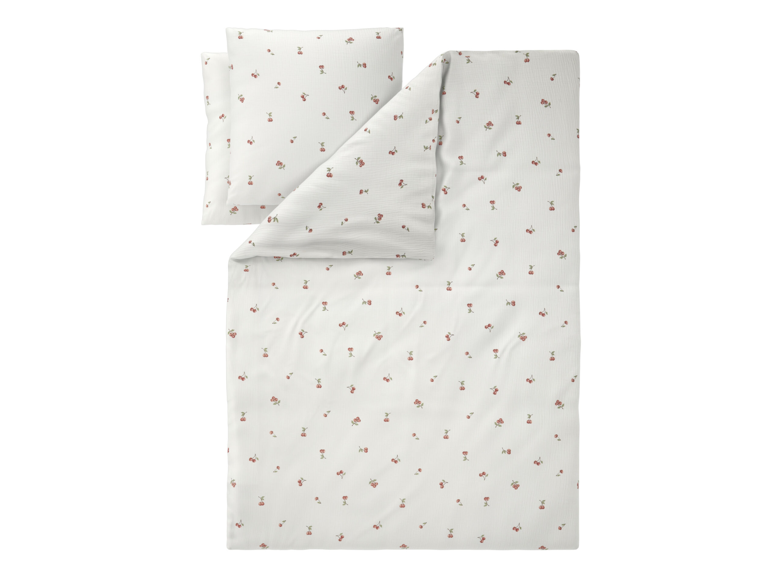 LIVARNO Mousseline dekbedovertrek 240 x 220 cm (Kersen) (4054599271620)