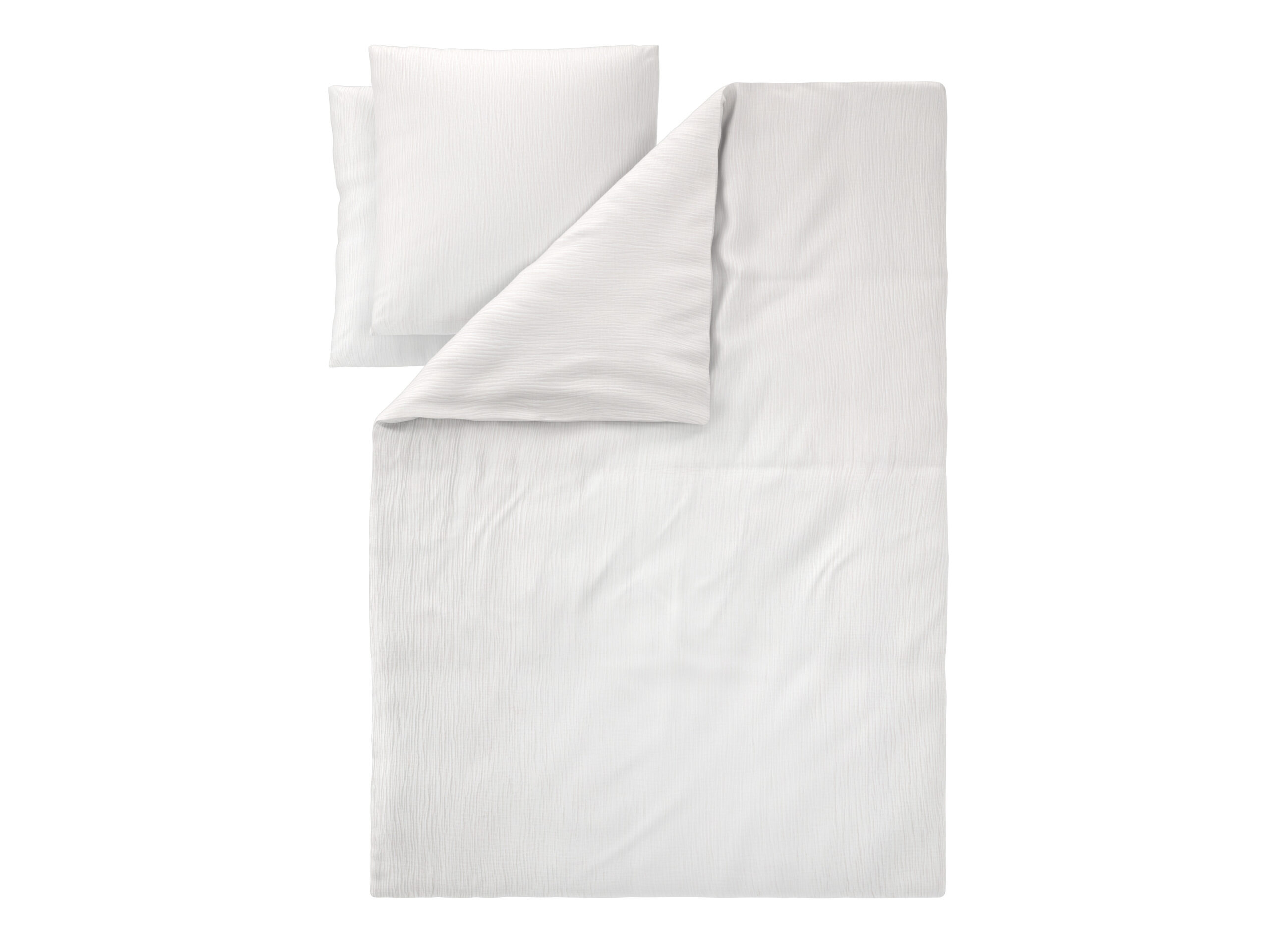 LIVARNO Mousseline dekbedovertrek 240 x 220 cm (Wit) (4052916907924)