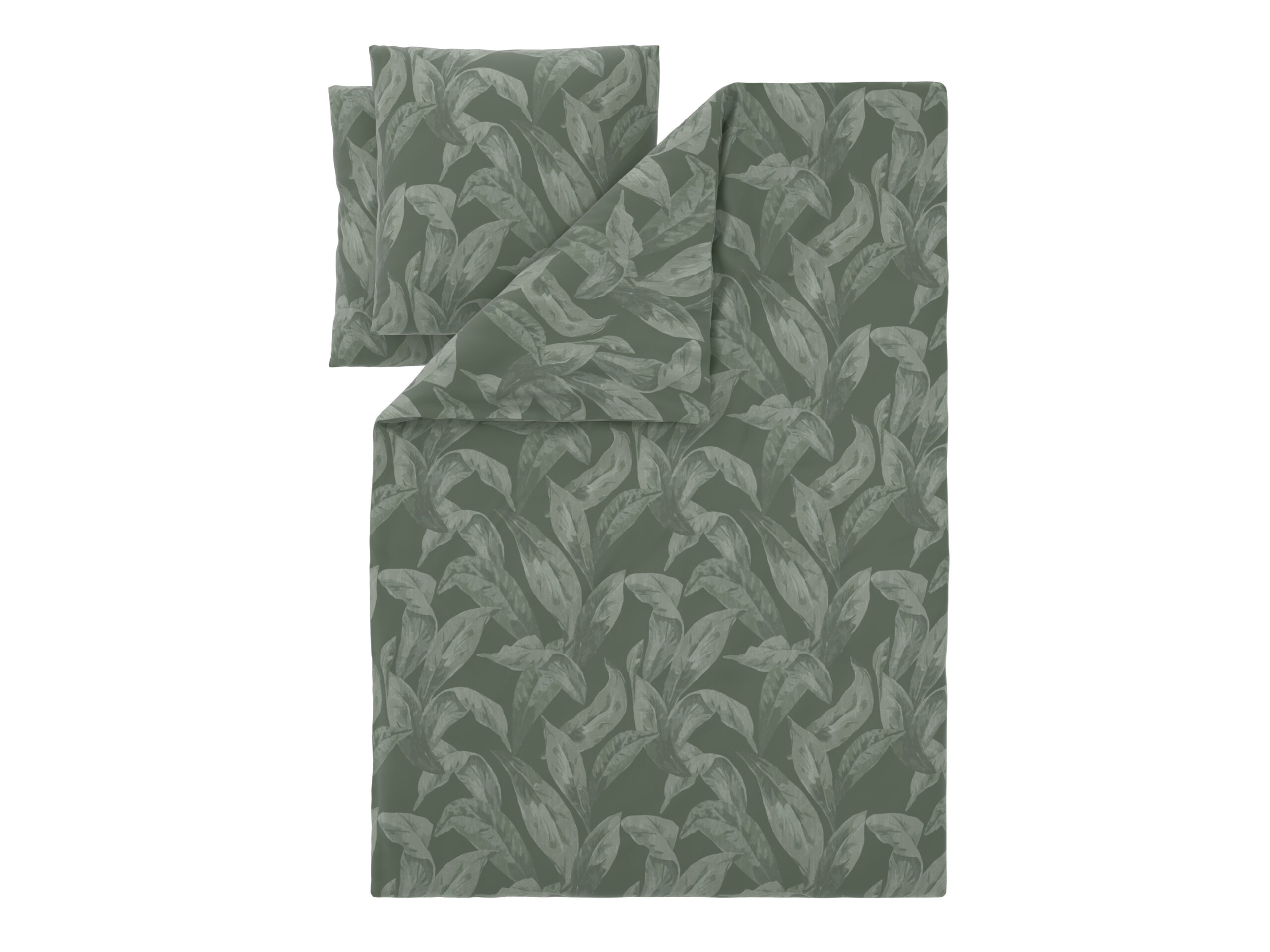 LIVARNO Satijnen dekbedovertrek 200 x 200 cm (Groen) (4054599247434)