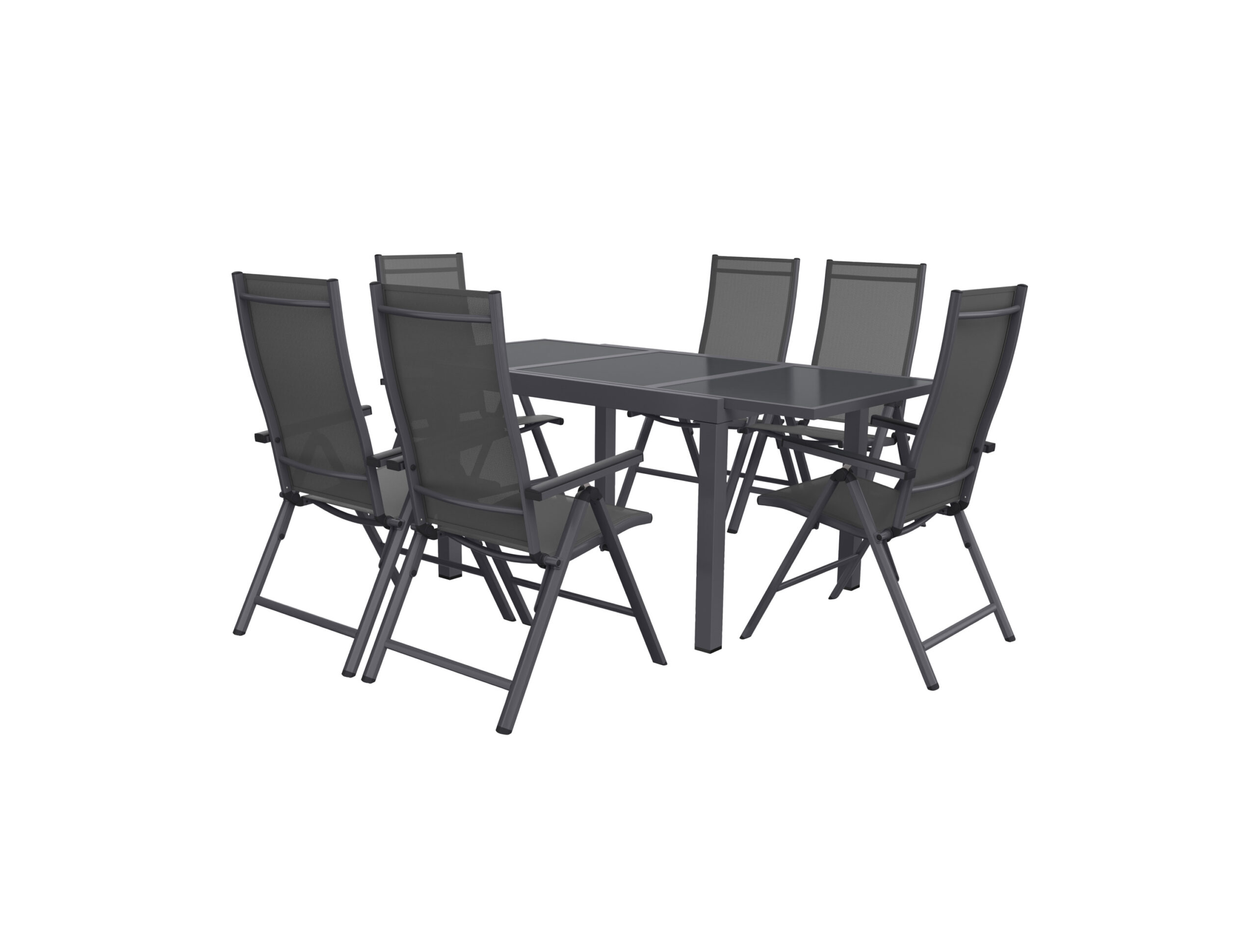 LIVARNO home Aluminium tuinset Houston 7-delig