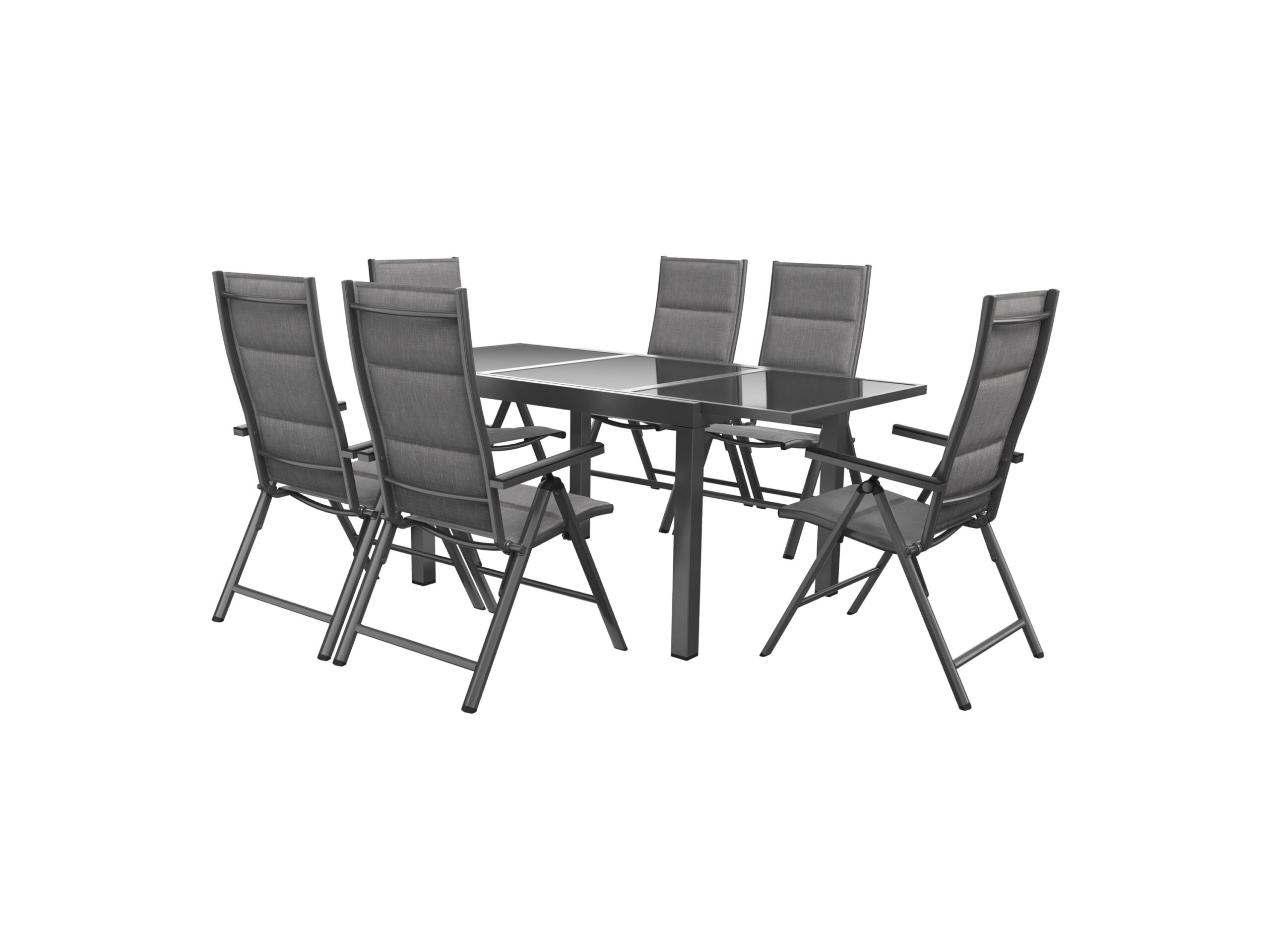 LIVARNO home Aluminium tuinset Toronto Deluxe 7-delig