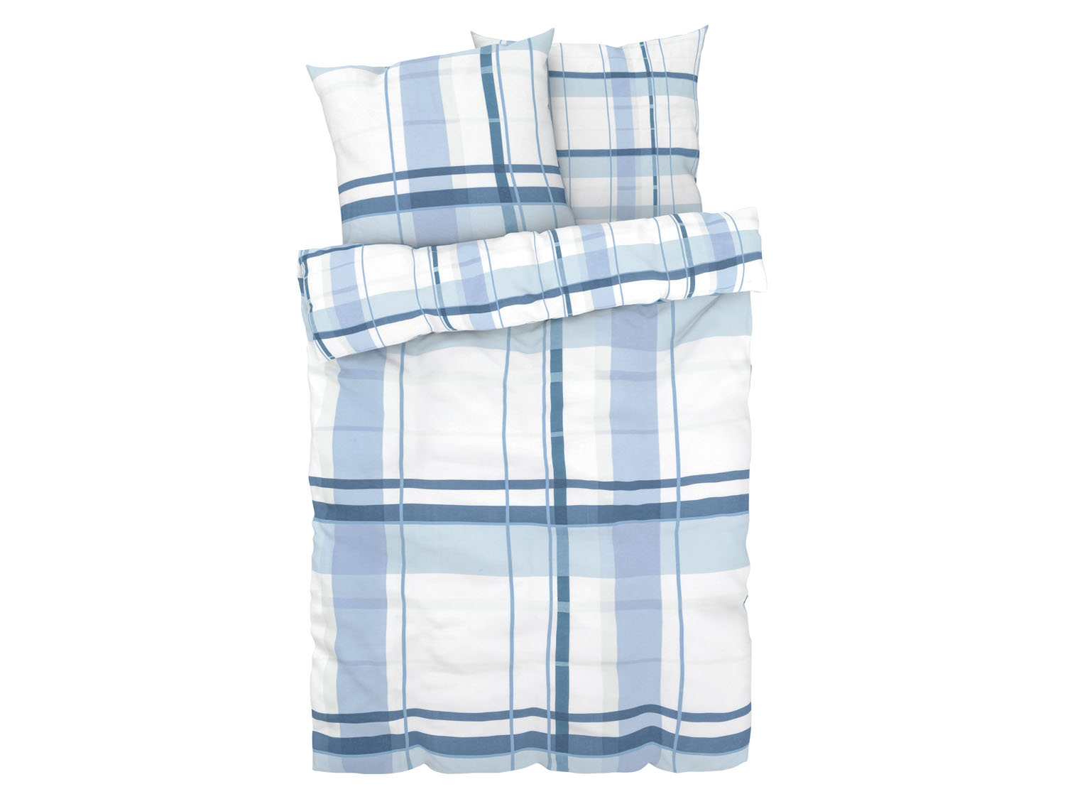 LIVARNO home Flanellen dekbedovertrek 240 x 220 cm (Blauw/print) (4055329009827)