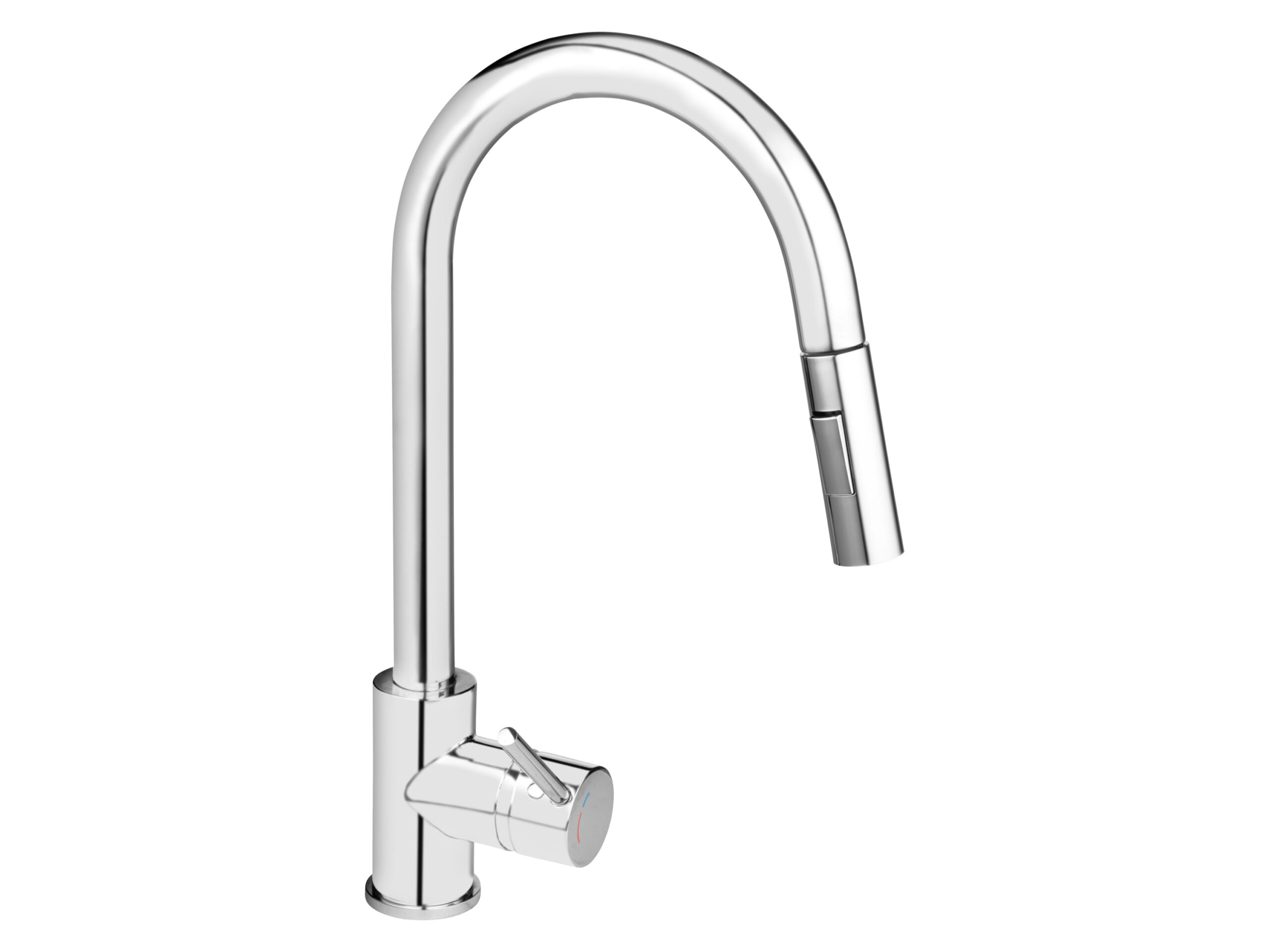 LIVARNO home Keukenmengkraan met uittrekbare sproeikop (Rond) (4052916243572)