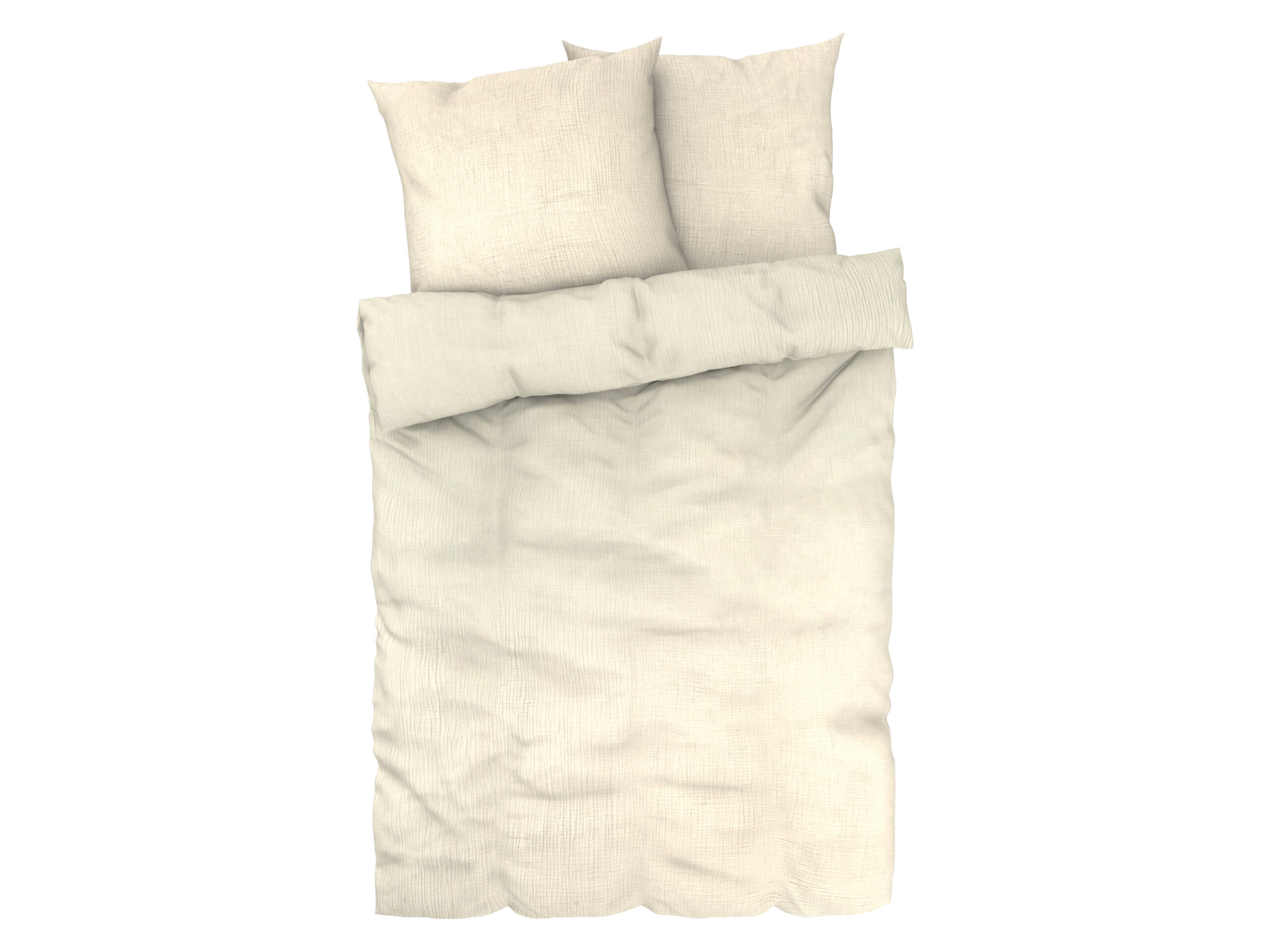 LIVARNO home Mousseline dekbedovertrek 240 x 220 cm (Beige) (4052916227091)