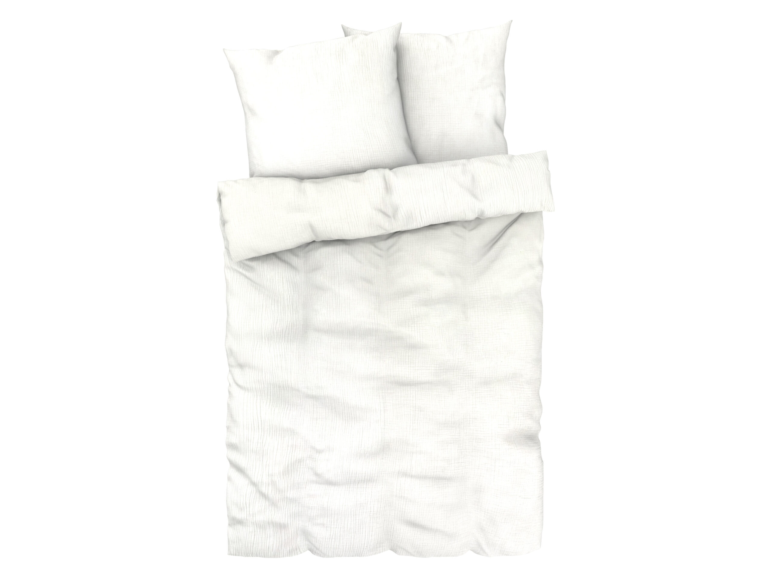 LIVARNO home Mousseline dekbedovertrek 240 x 220 cm (Wit) (4052916227022)