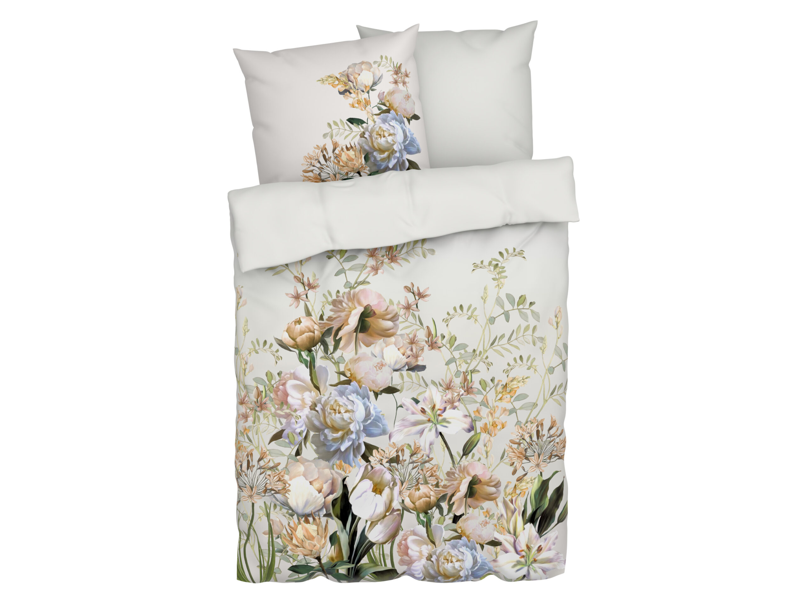 LIVARNO home Satijnen dekbedovertrek 200 x 200 cm (Wit) (4052916635674)