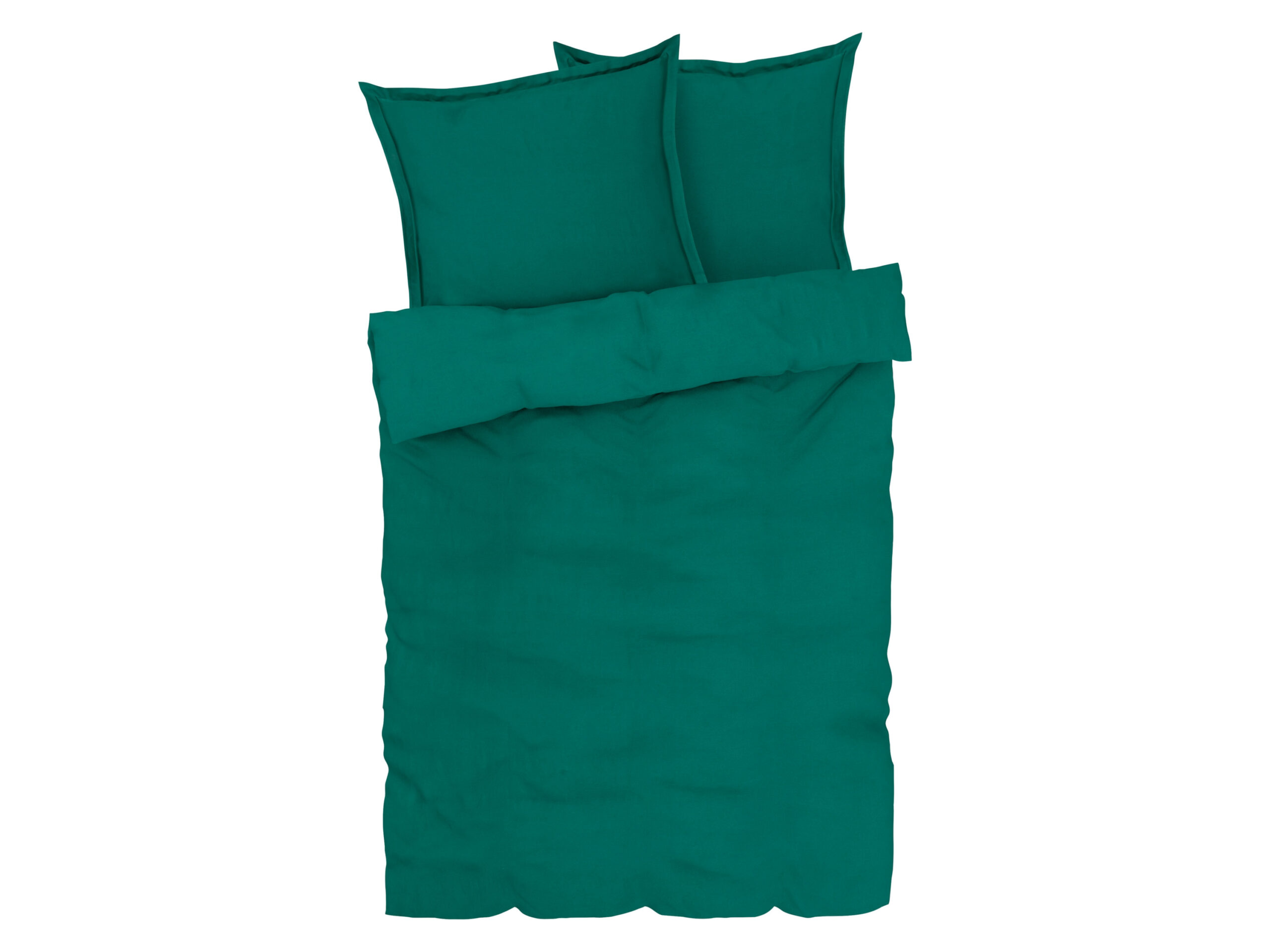 LIVARNO home Satijnen dekbedovertrek 240 x 220 cm (Groen) (4335815025839)