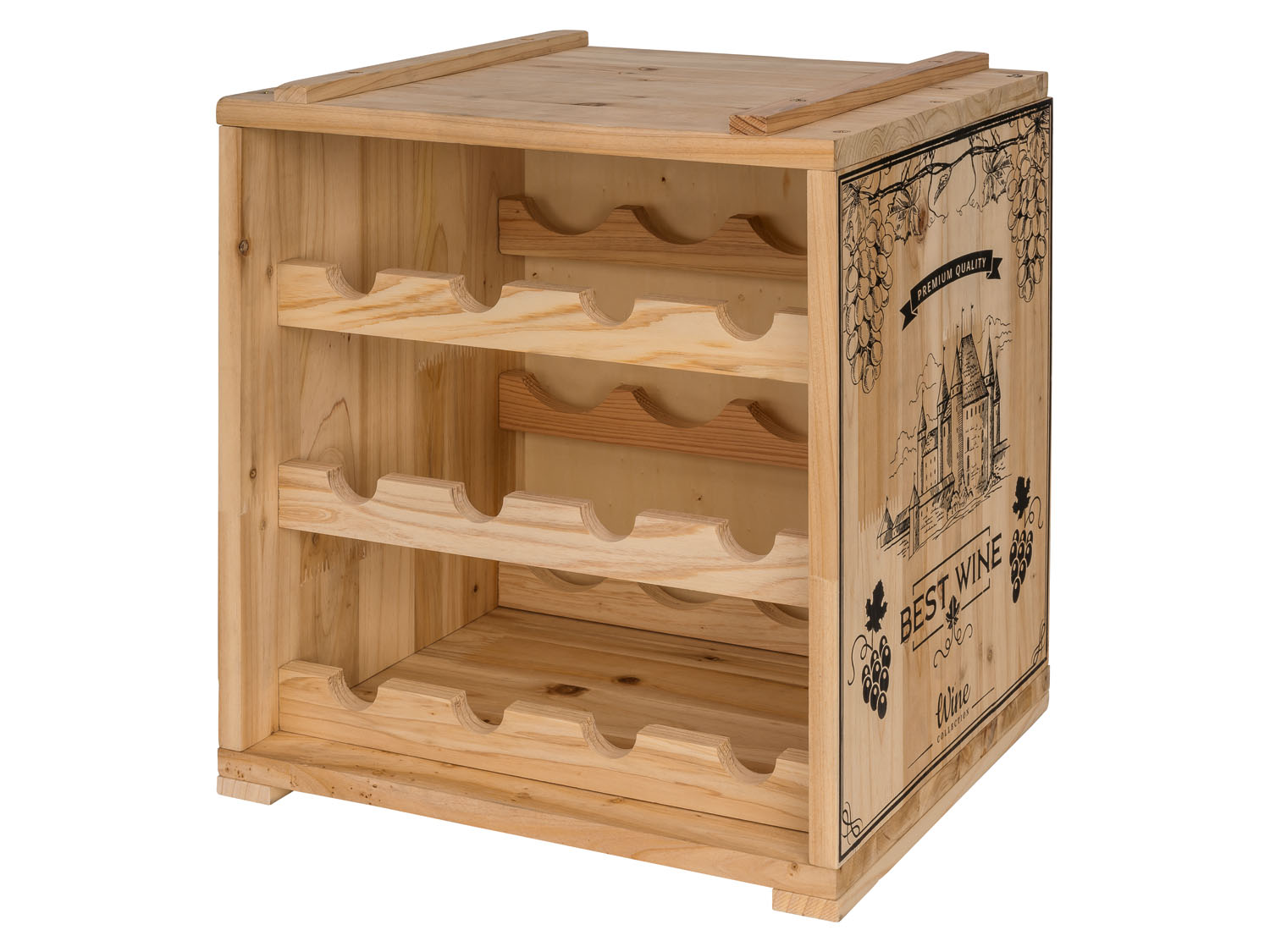 LIVARNO home Wijnrek (Naturel) (4055333013513)