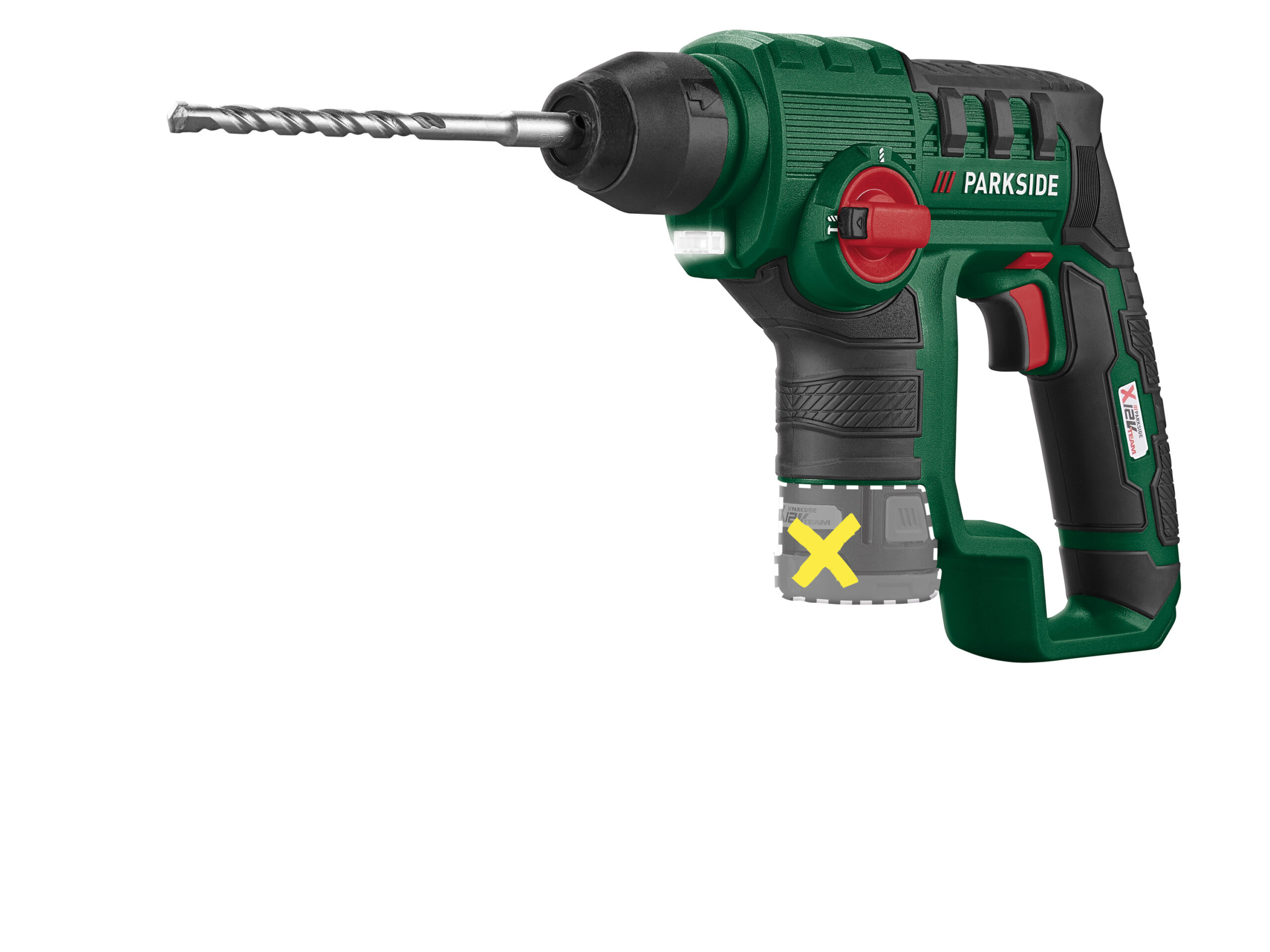 PARKSIDE Accu-boorhamer 12 V zonder accu en lader (4052916495919)