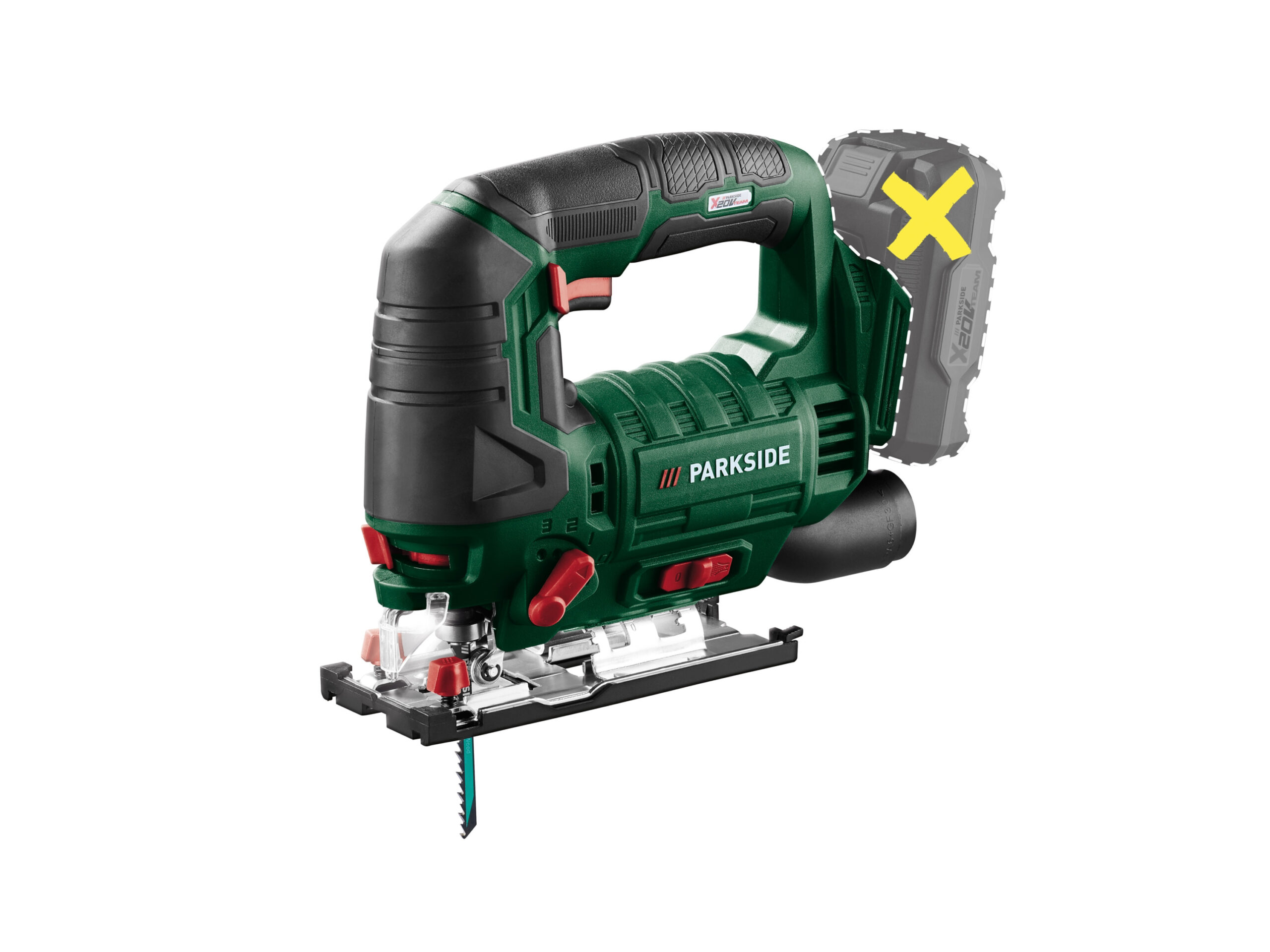 PARKSIDE Accu-decoupeerzaag 20 V zonder accu en lader (4052916125083)