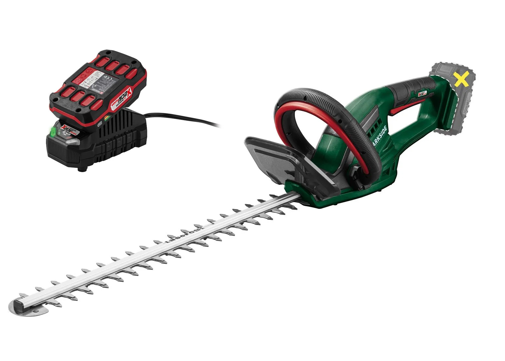 PARKSIDE Accu-heggenschaar 20 V met accu en lader