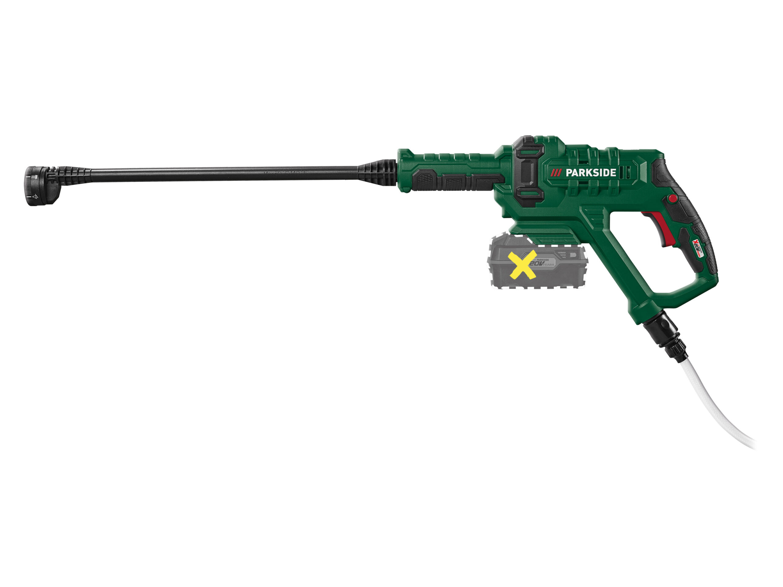 PARKSIDE Accu-hogedrukreiniger 20 V zonder accu en lader (4052916128282)