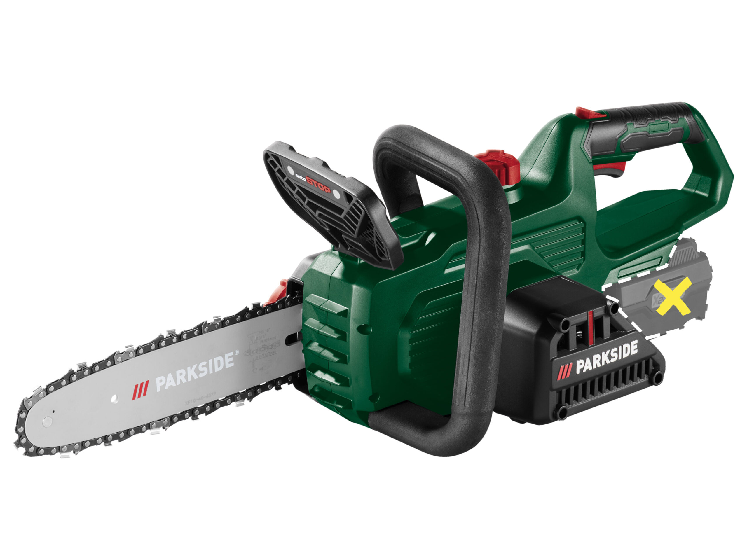 PARKSIDE Accu-kettingzaag 20 V zonder accu en lader (4052916866962)