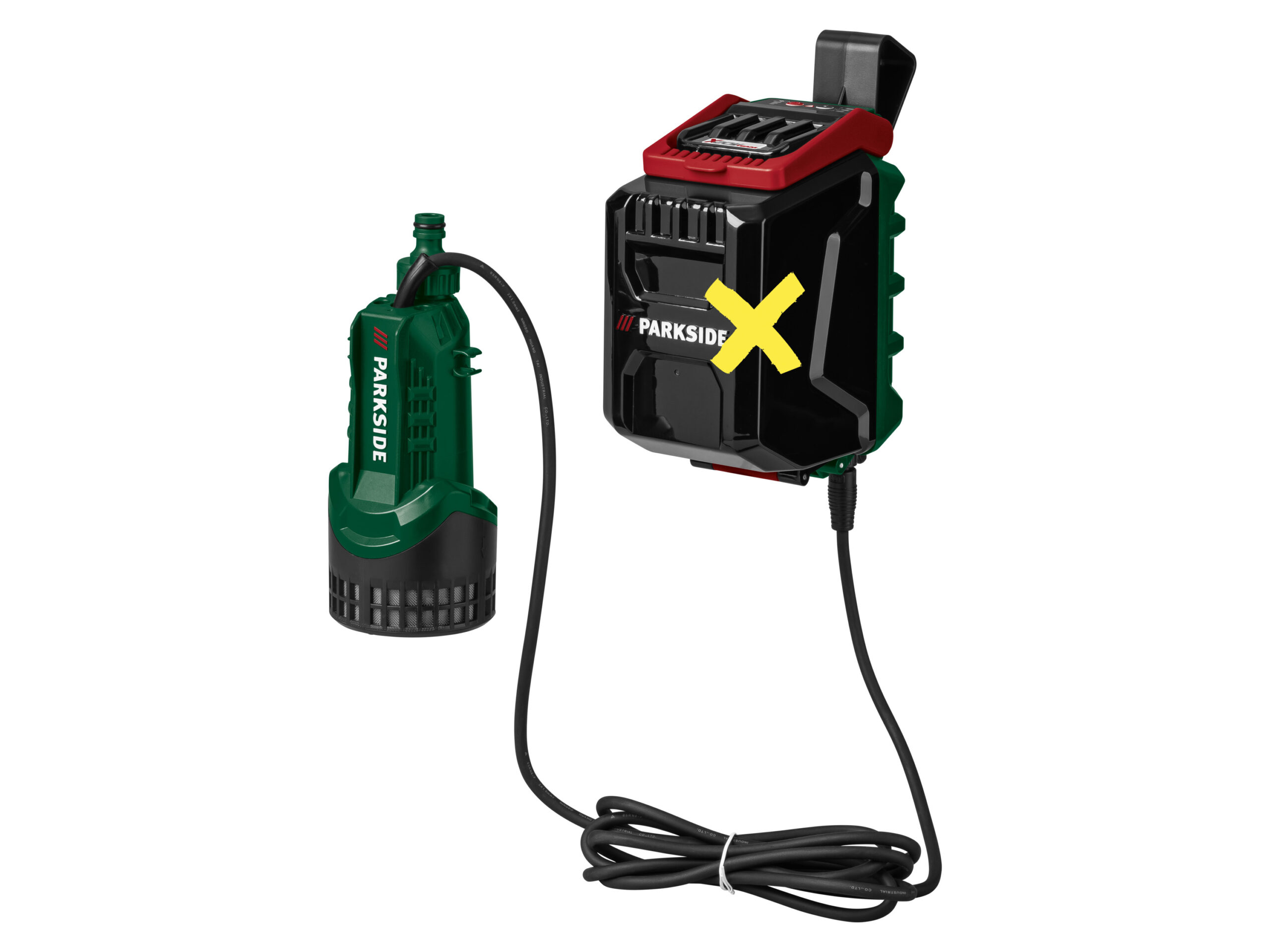 PARKSIDE Accu-regentonpomp 20 V zonder accu en lader (4052916912782)