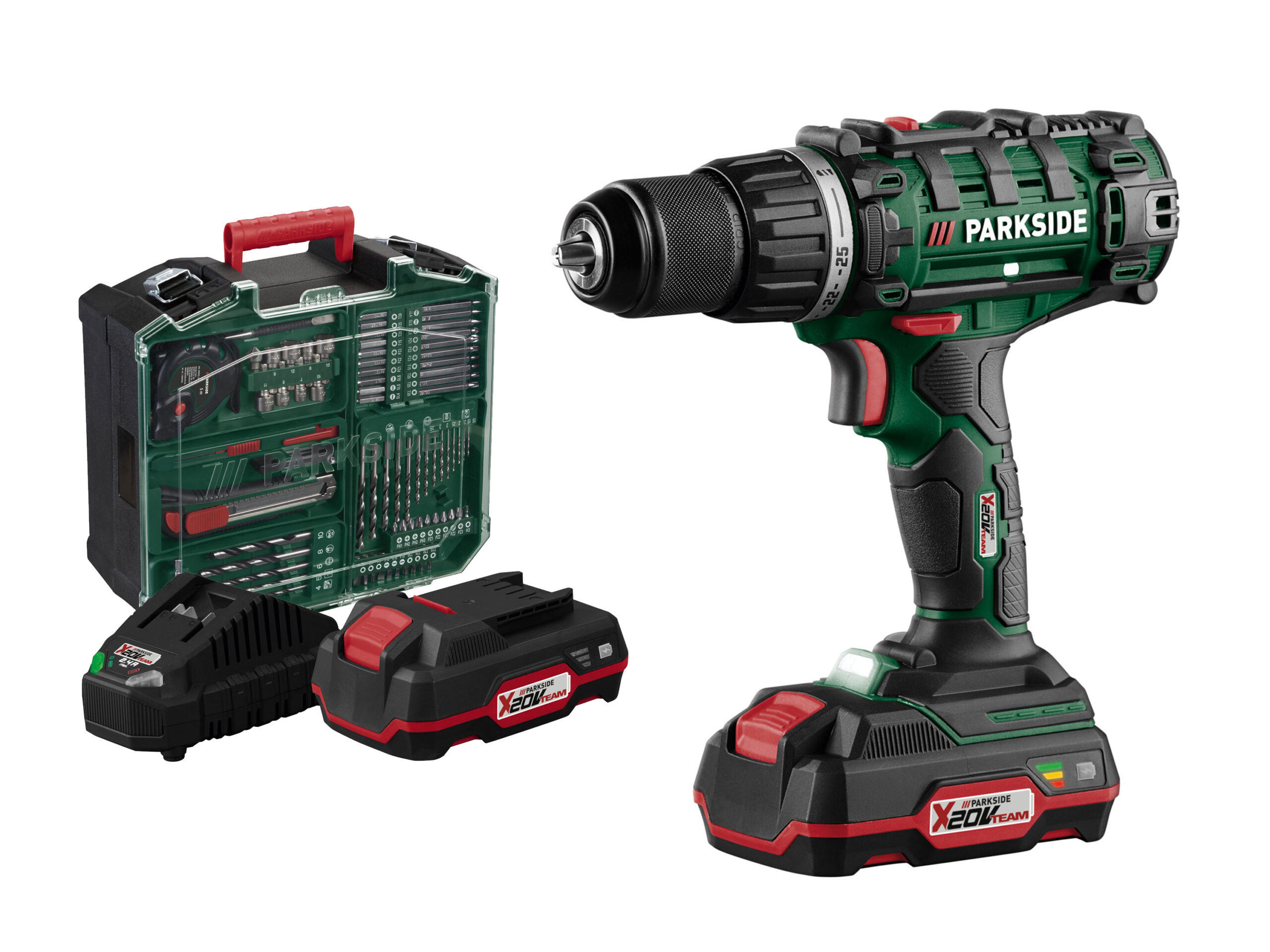 PARKSIDE Accu-schroefboormachine set 20 V inclusief accu en lader (4052916126943)