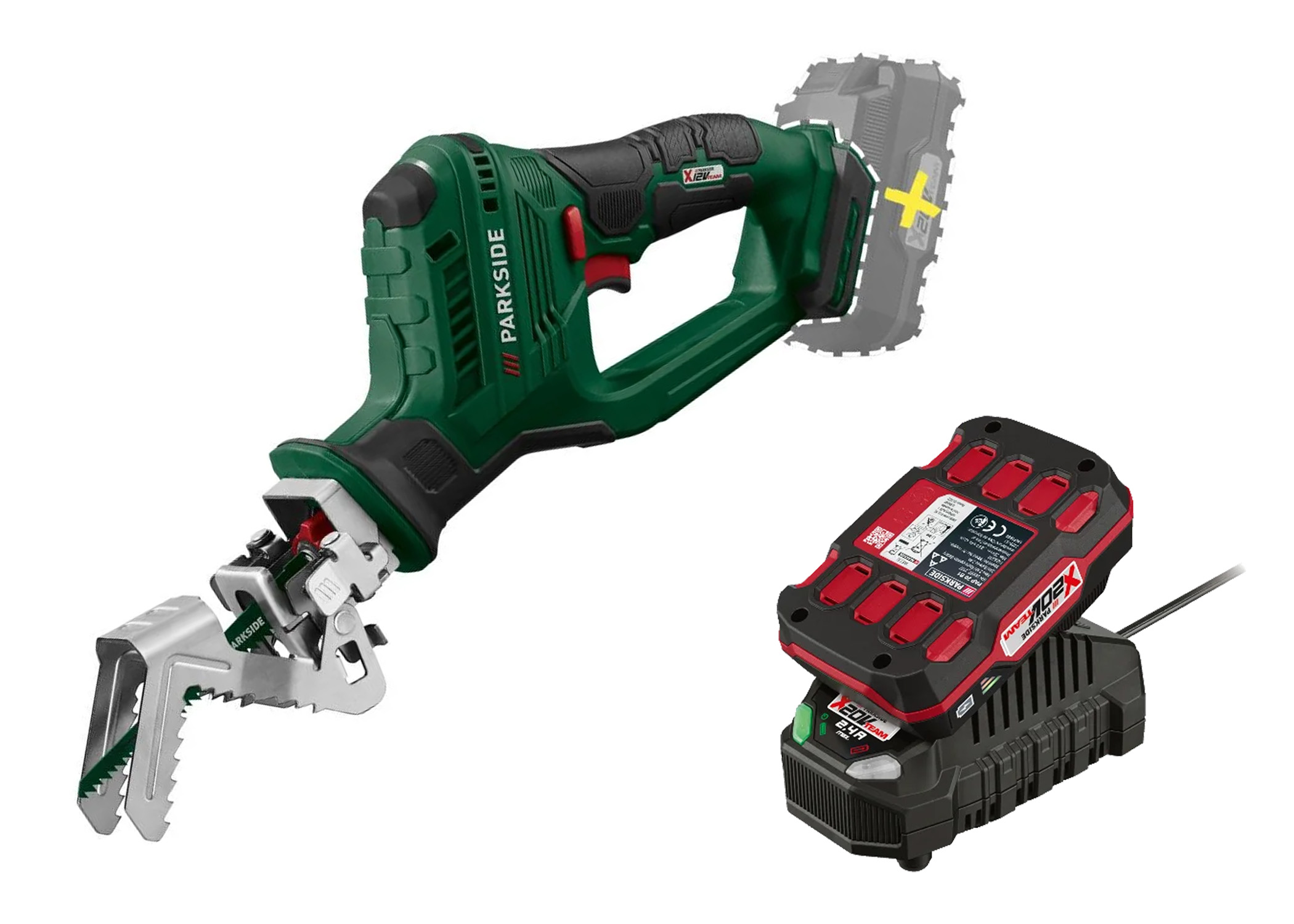 PARKSIDE Accu-takkenzaag 20 V met accu en lader