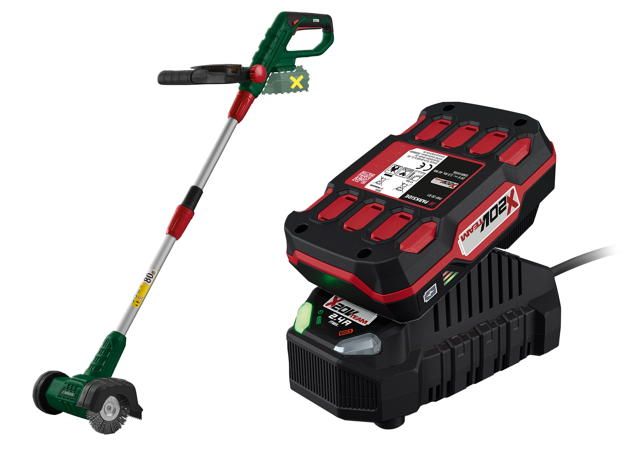 PARKSIDE Accu-voegenborstel 20 V met accu en lader