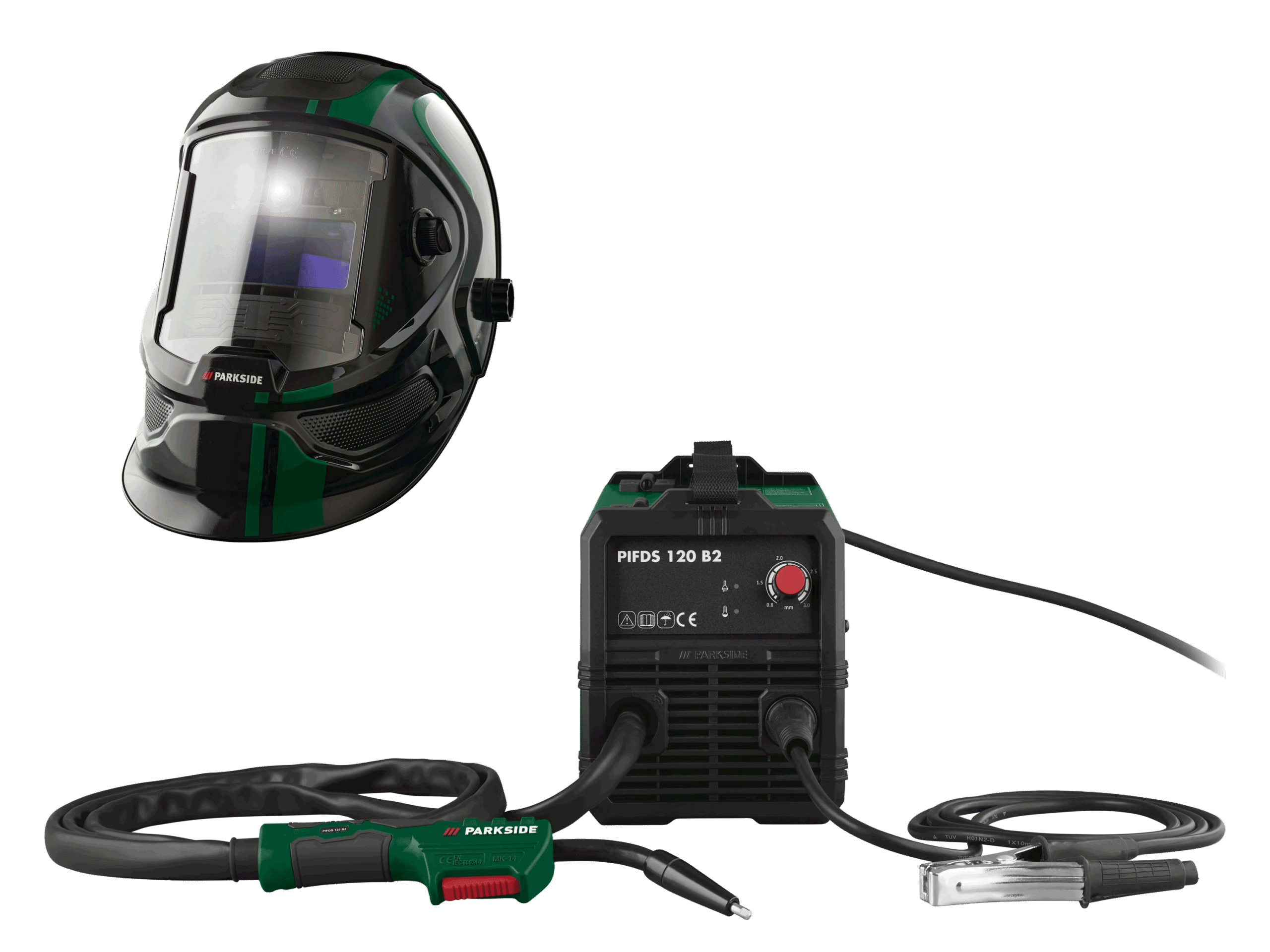 PARKSIDE Inverter lasapparaat met automatische laskap