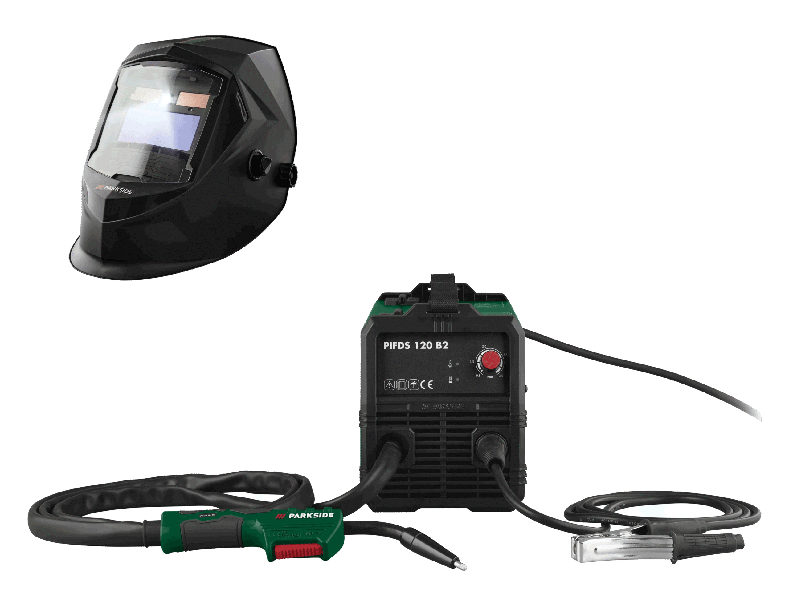 PARKSIDE Inverter lasapparaat met automatische laskap