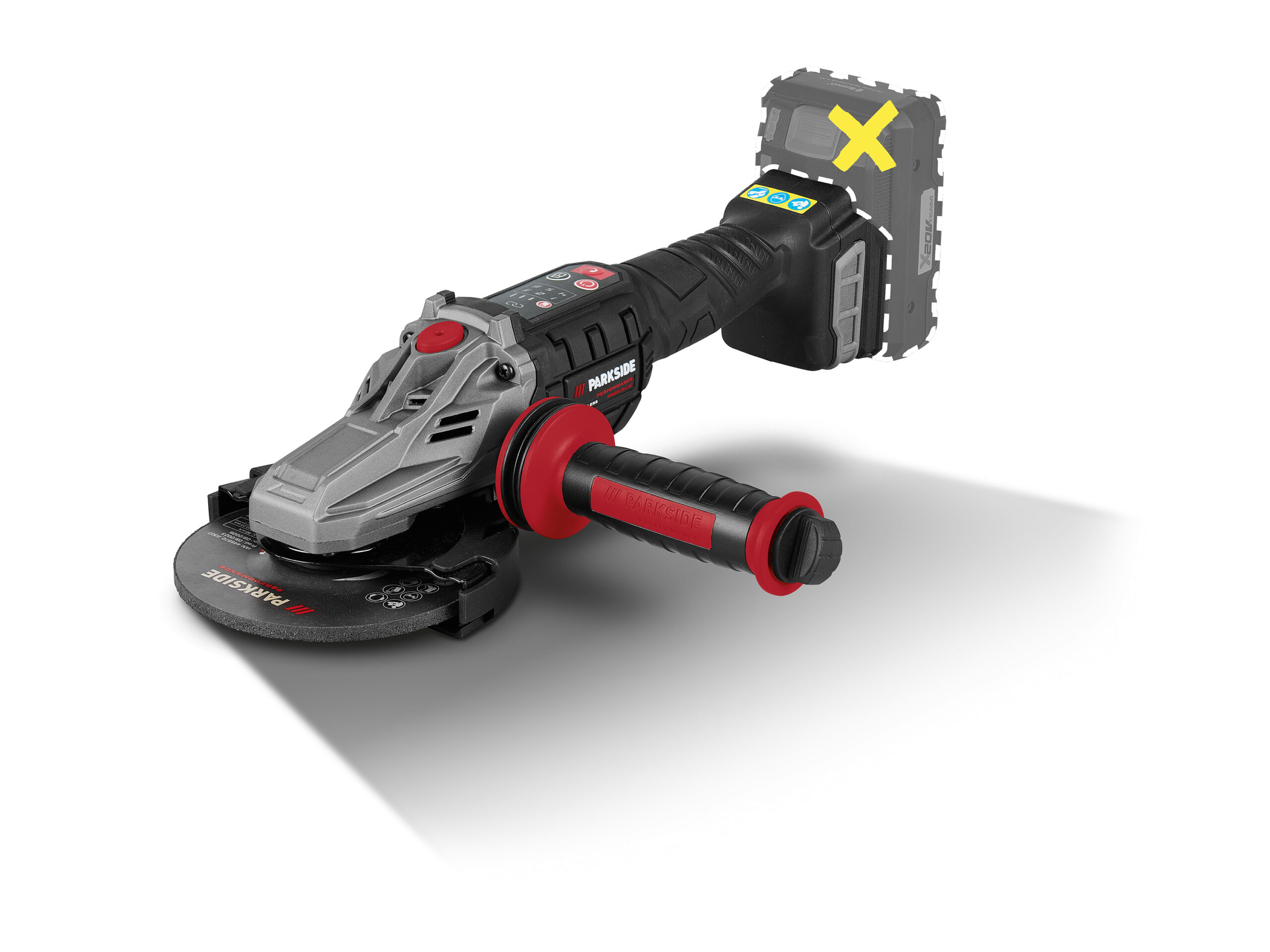 PARKSIDE PERFORMANCE Accu-haakse slijper 20V zonder accu (4335633067943)