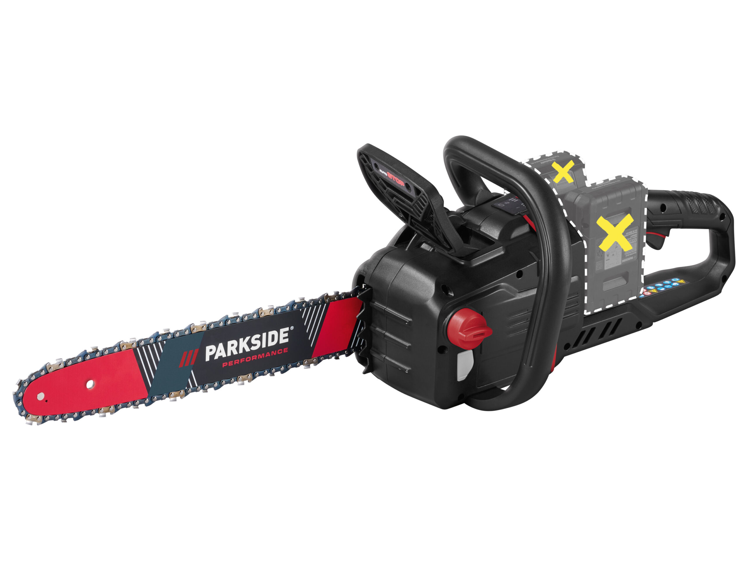 PARKSIDE PERFORMANCE Accu-kettingzaag 40 V zonder accu's en lader (4052916866764)