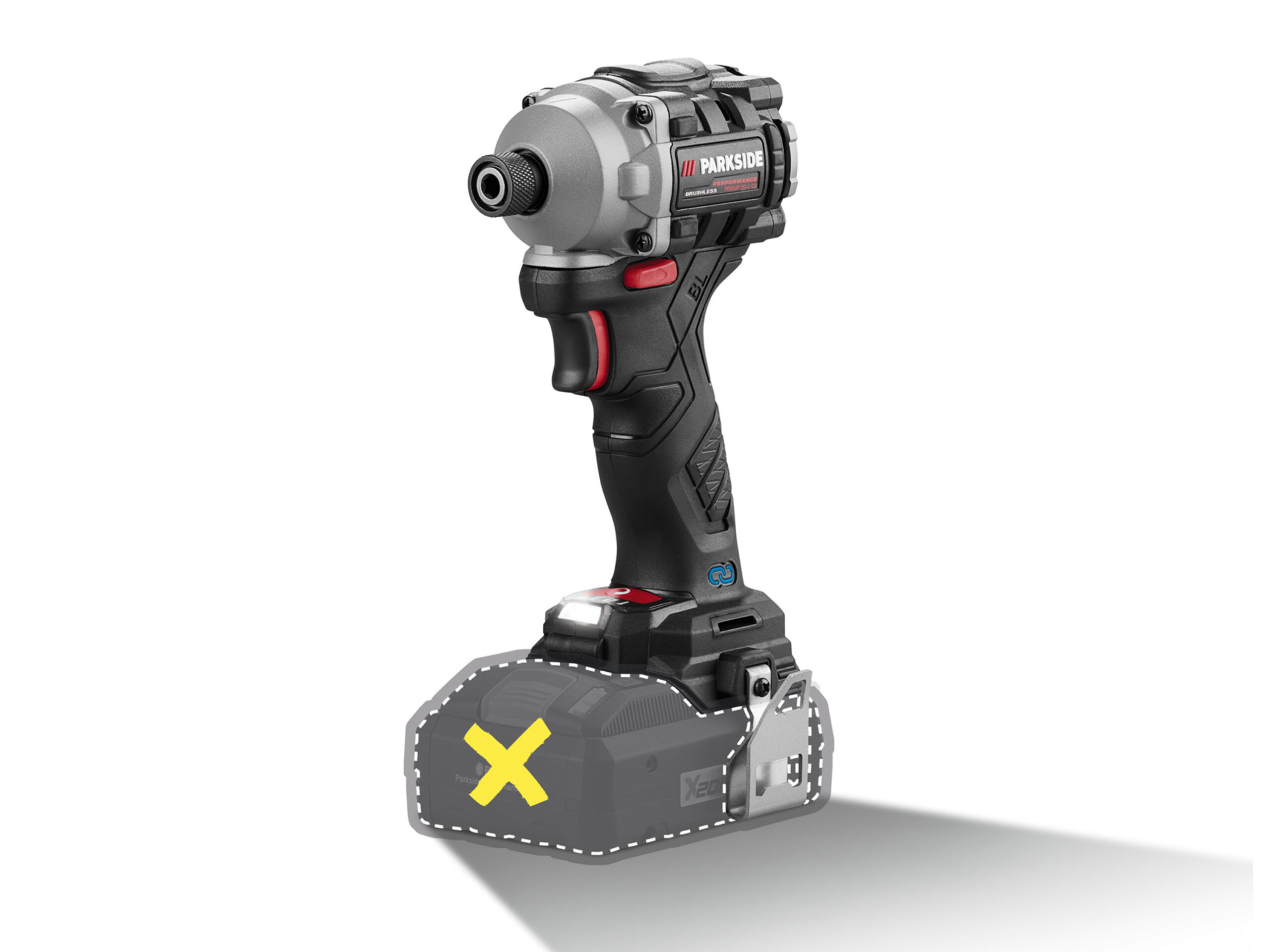 PARKSIDE PERFORMANCE Accu-slagschroevendraaier 20V zonder accu (4058143086043)