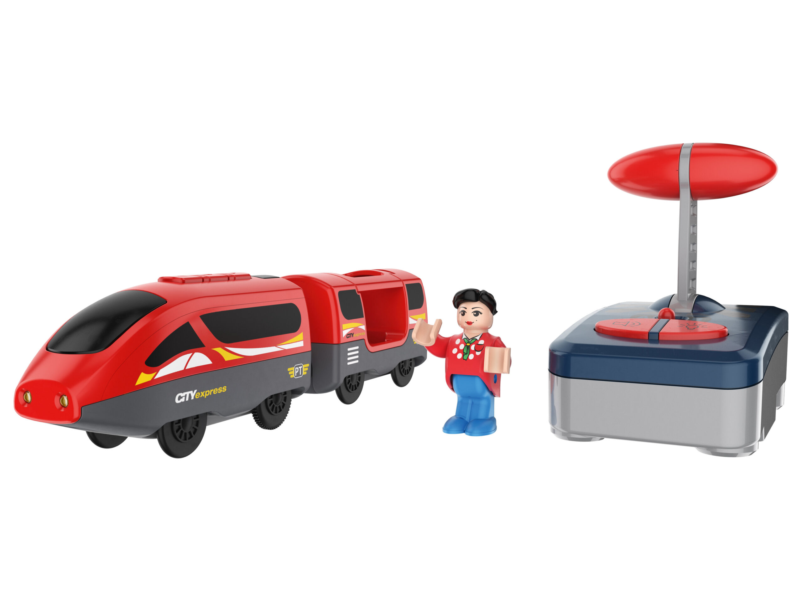 Playtive Bestuurbare trein met licht en geluid (Passagierstrein/rood) (4335814091835)
