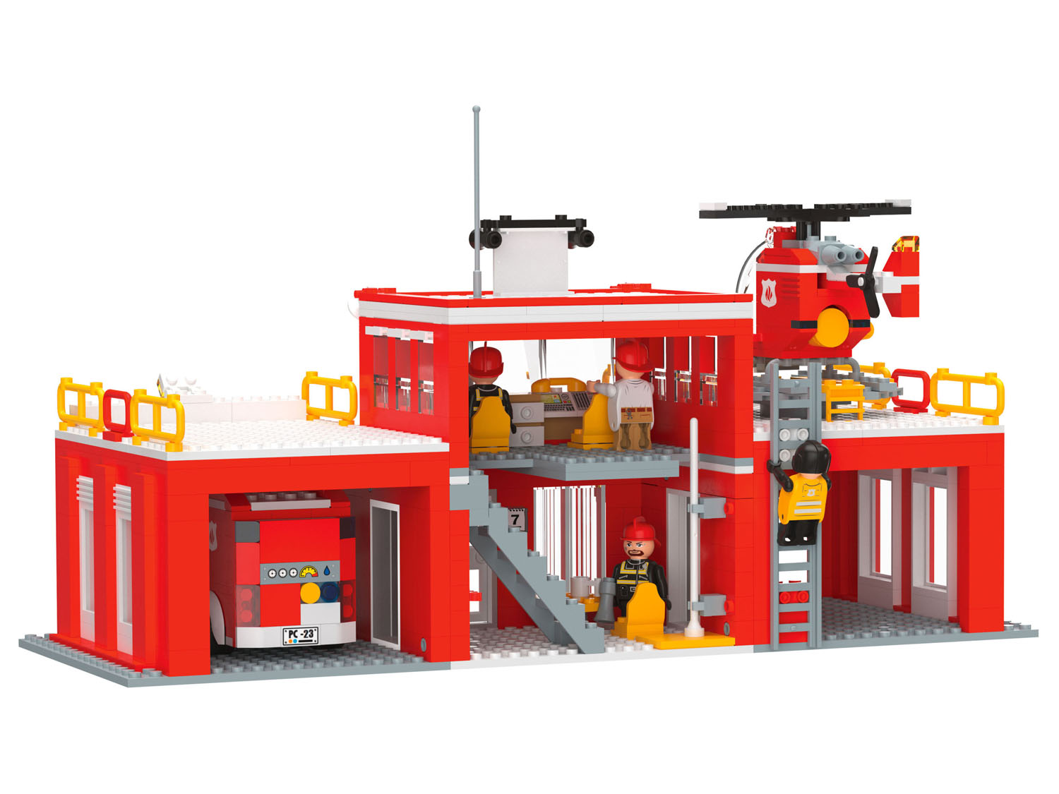 Playtive Clippys Bouwstenen set L (Brandweerkazerne) (4055332024626)