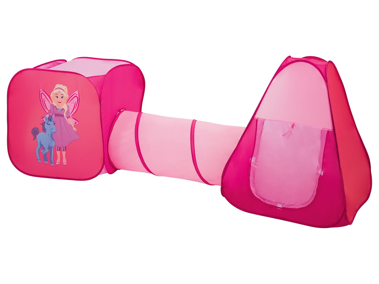 Playtive JUNIOR Speeltent met tunnel (Lichtroze/roze) (4056233266993)