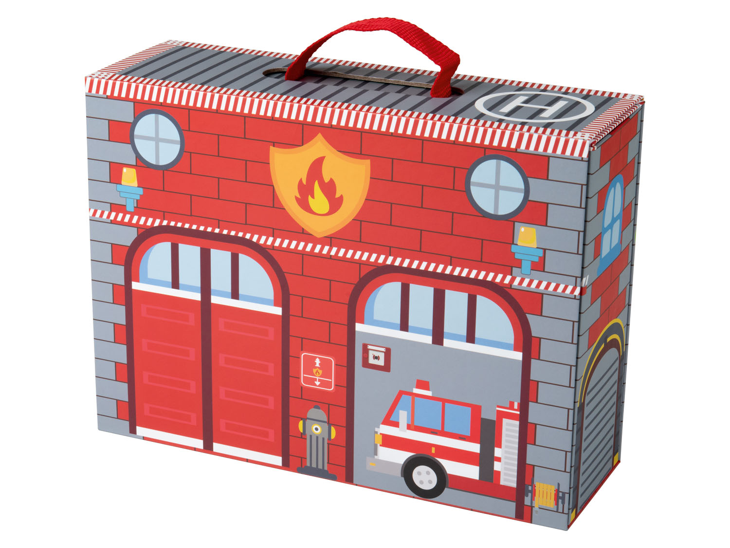 Playtive Speelkoffer met houten figuren (Brandweer) (4055332014351)