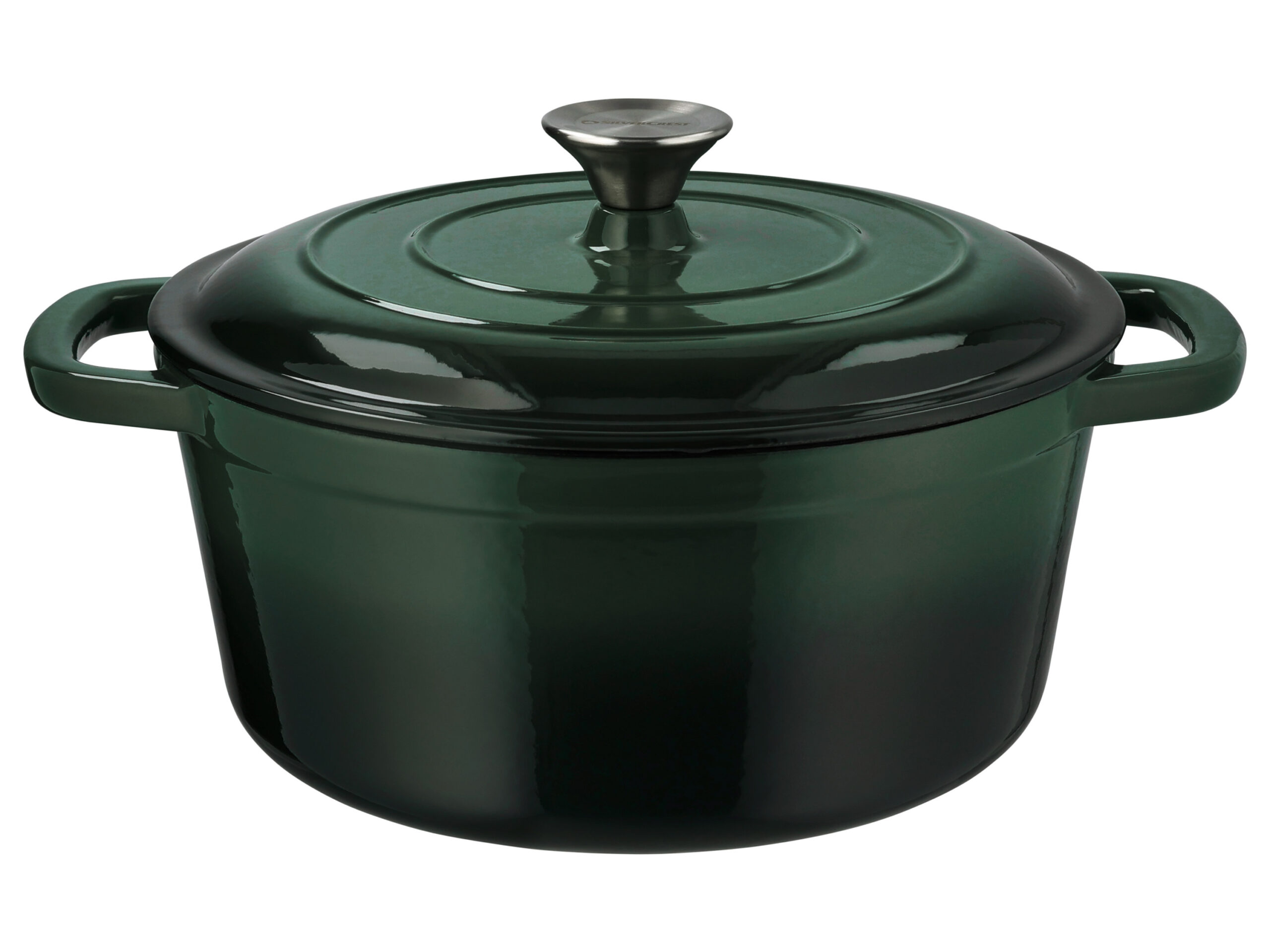 SILVERCREST Gietijzeren pan 26 cm 5,1 L (Groen) (4052916658949)