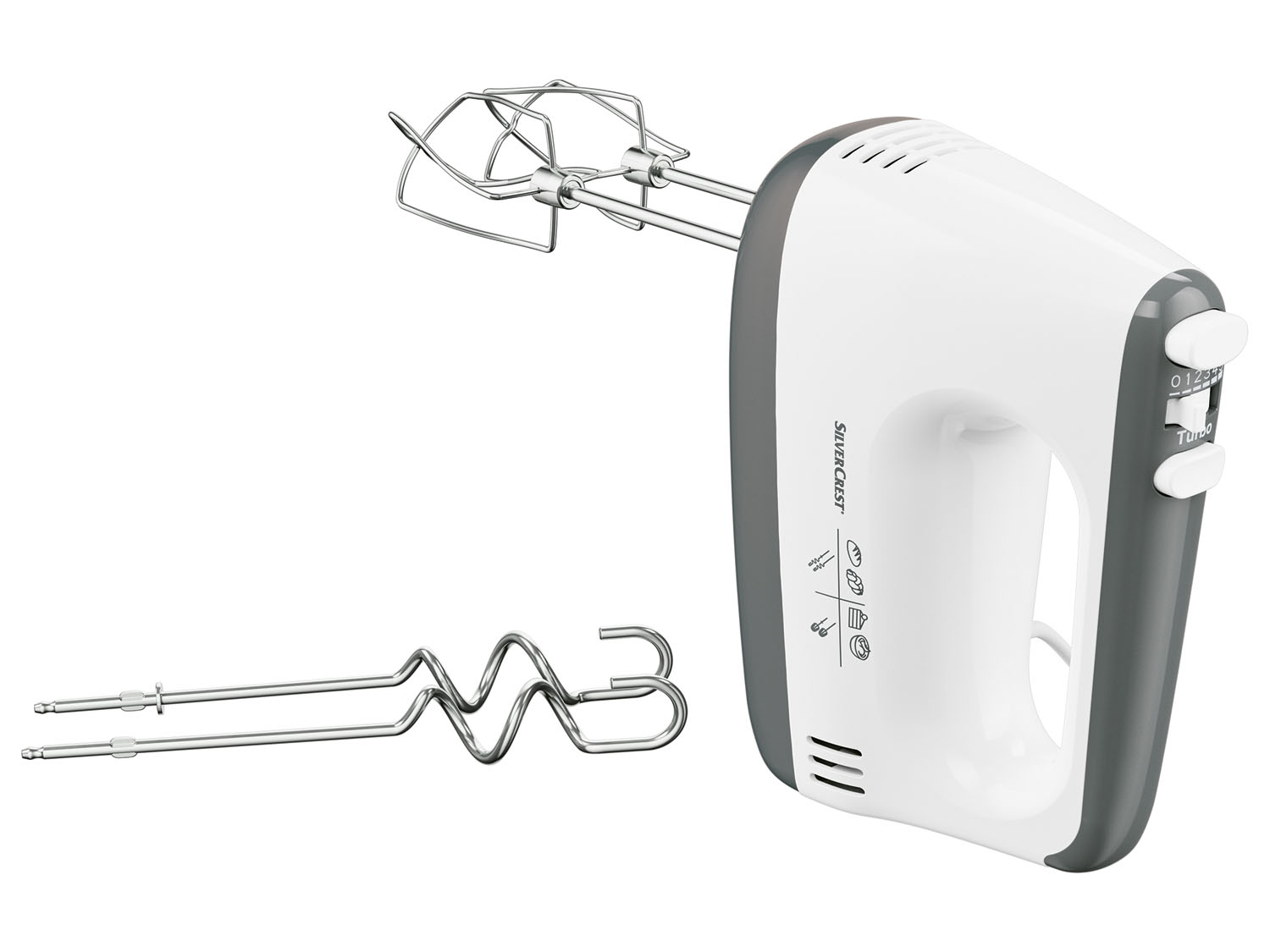 SILVERCREST KITCHEN TOOLS Handmixer pastel (Wit) (4055333082397)