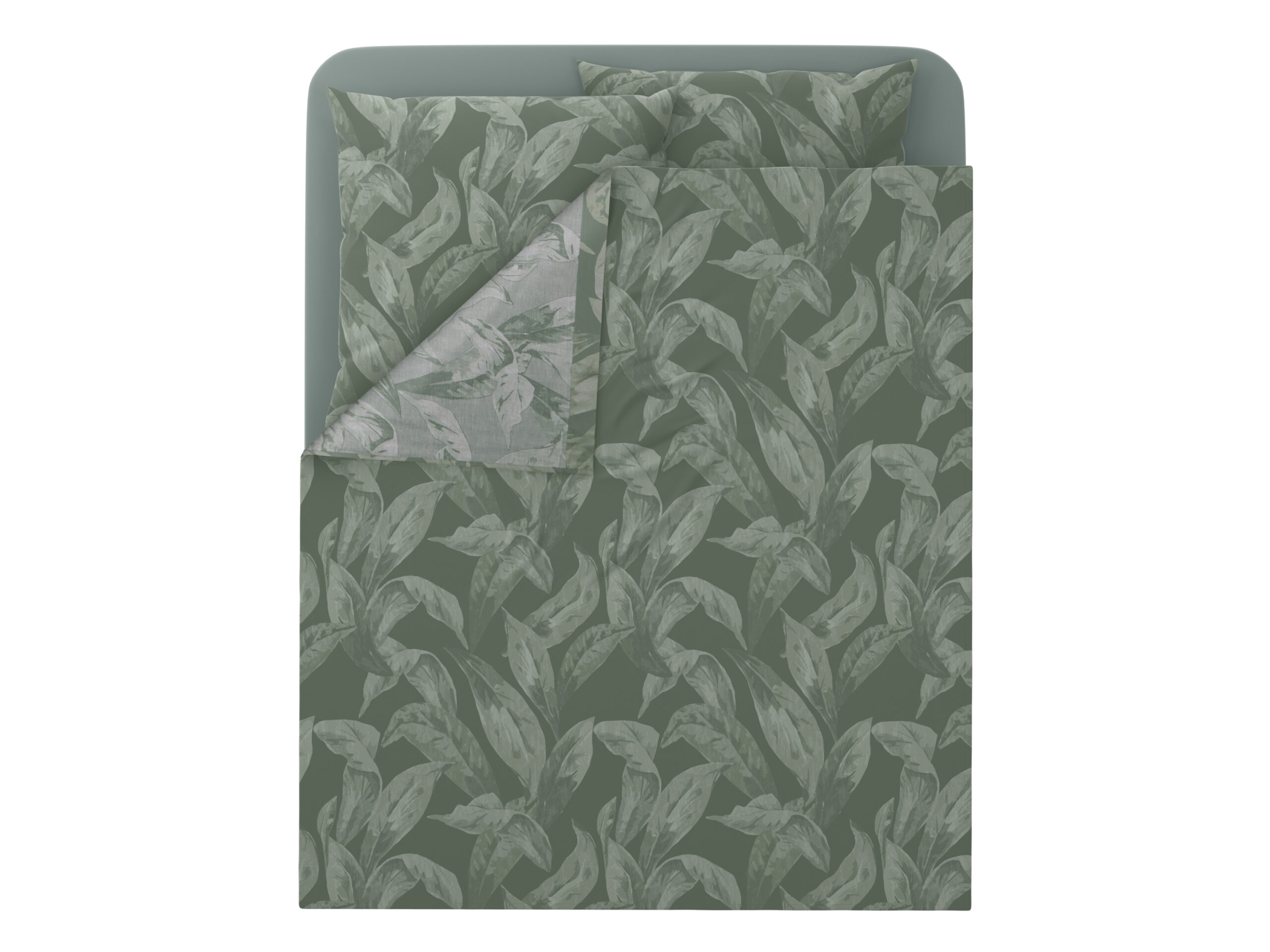 LIVARNO Satijnen dekbedovertrekset 240 x 220 cm (Groen) (4054599236452)
