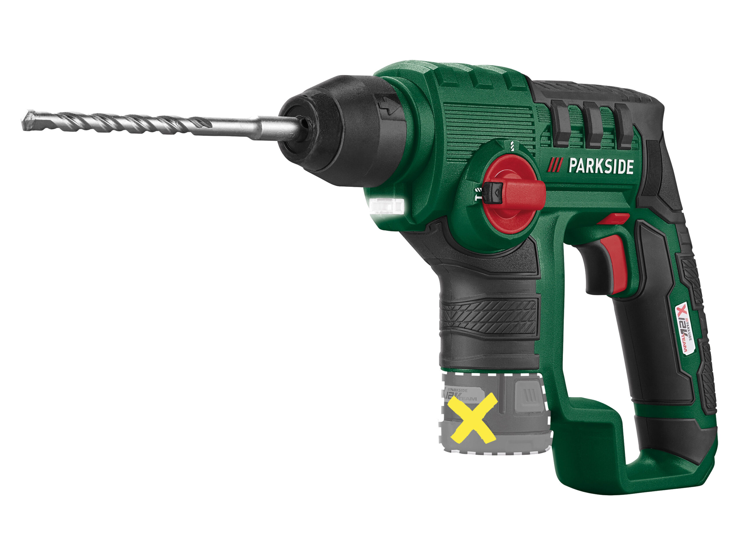 PARKSIDE Accu-boorhamer 12 V zonder accu en lader (4054599217673)