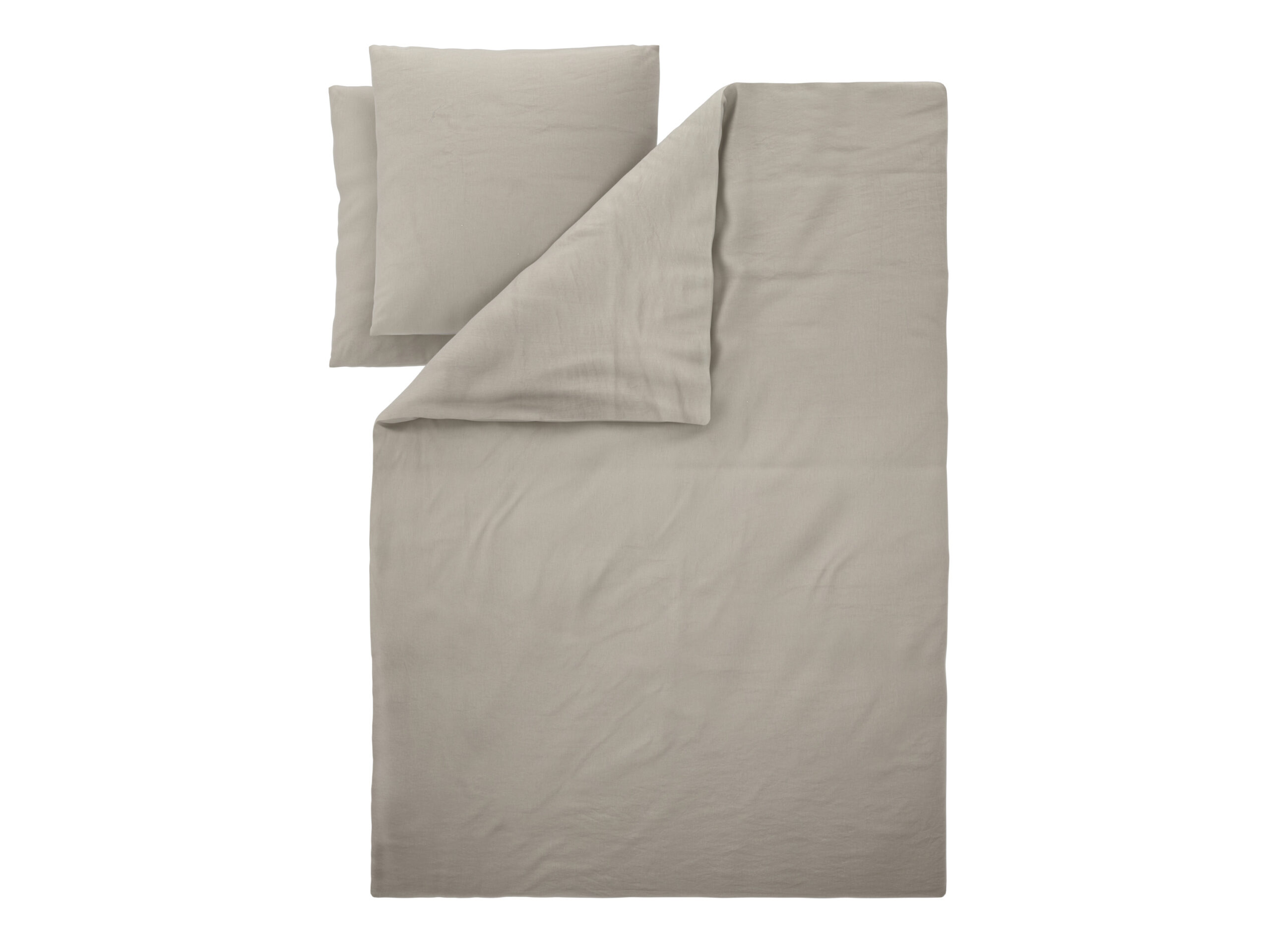 LIVARNO Katoen linnen dekbedovertrek 200 x 200 cm (Beige) (4054599238739)