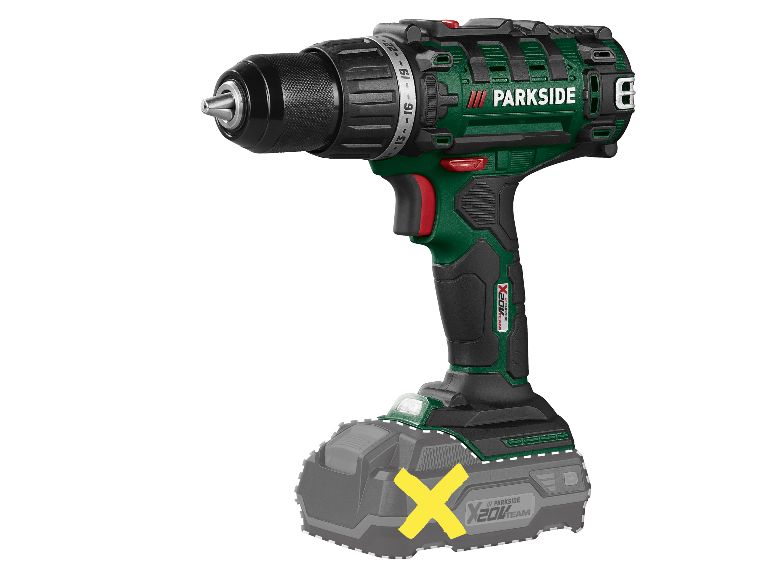 PARKSIDE Accu-schroefboormachine 20 V set met 2 Ah accu en 2,4 A lader