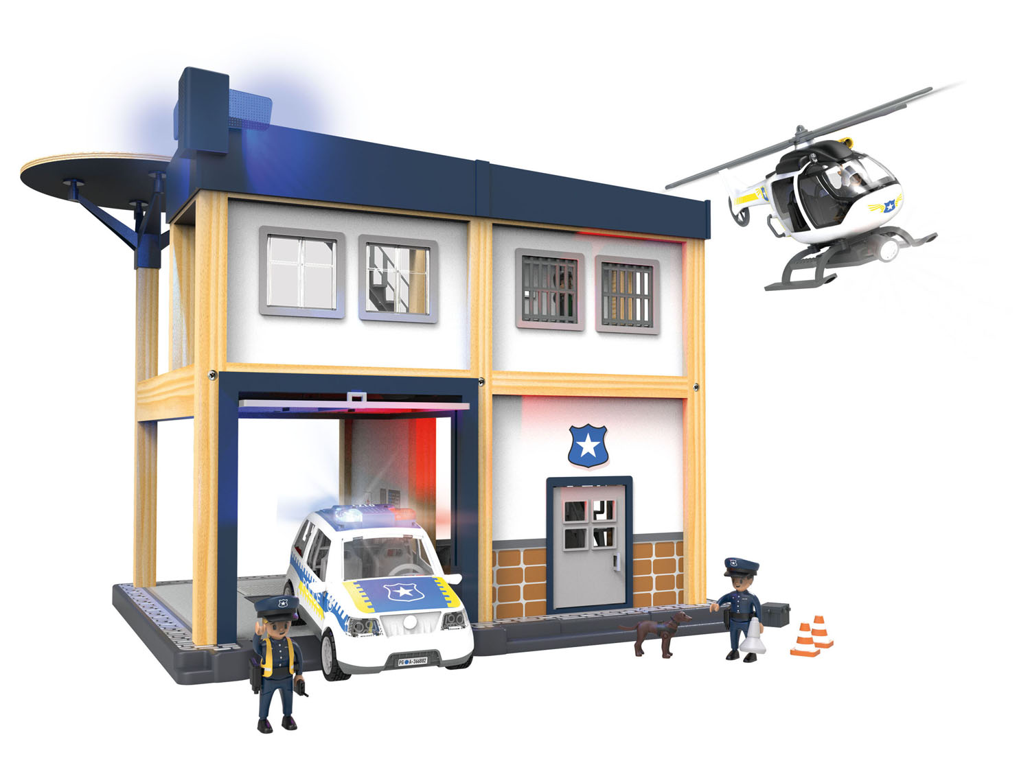 Playtive Speelset politiebureau, brandweerkazerne of strandhuis (4055334262576)