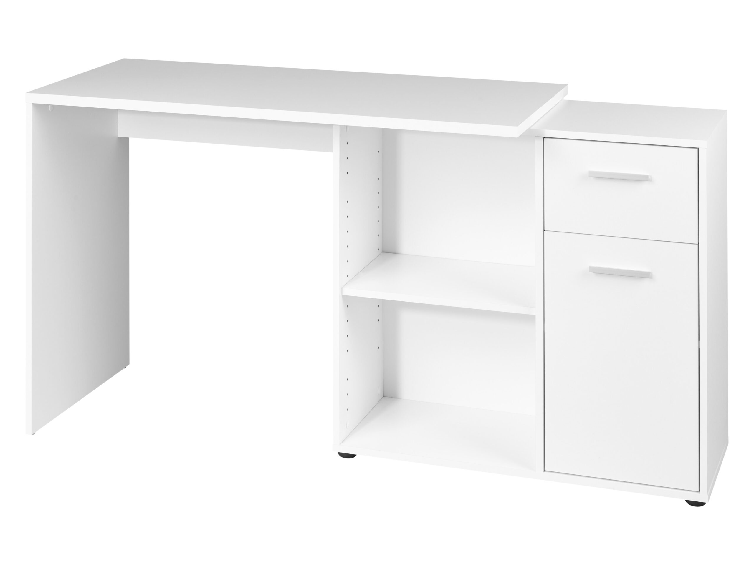 LIVARNO Bureau met kastelement - wit (0000850000526)