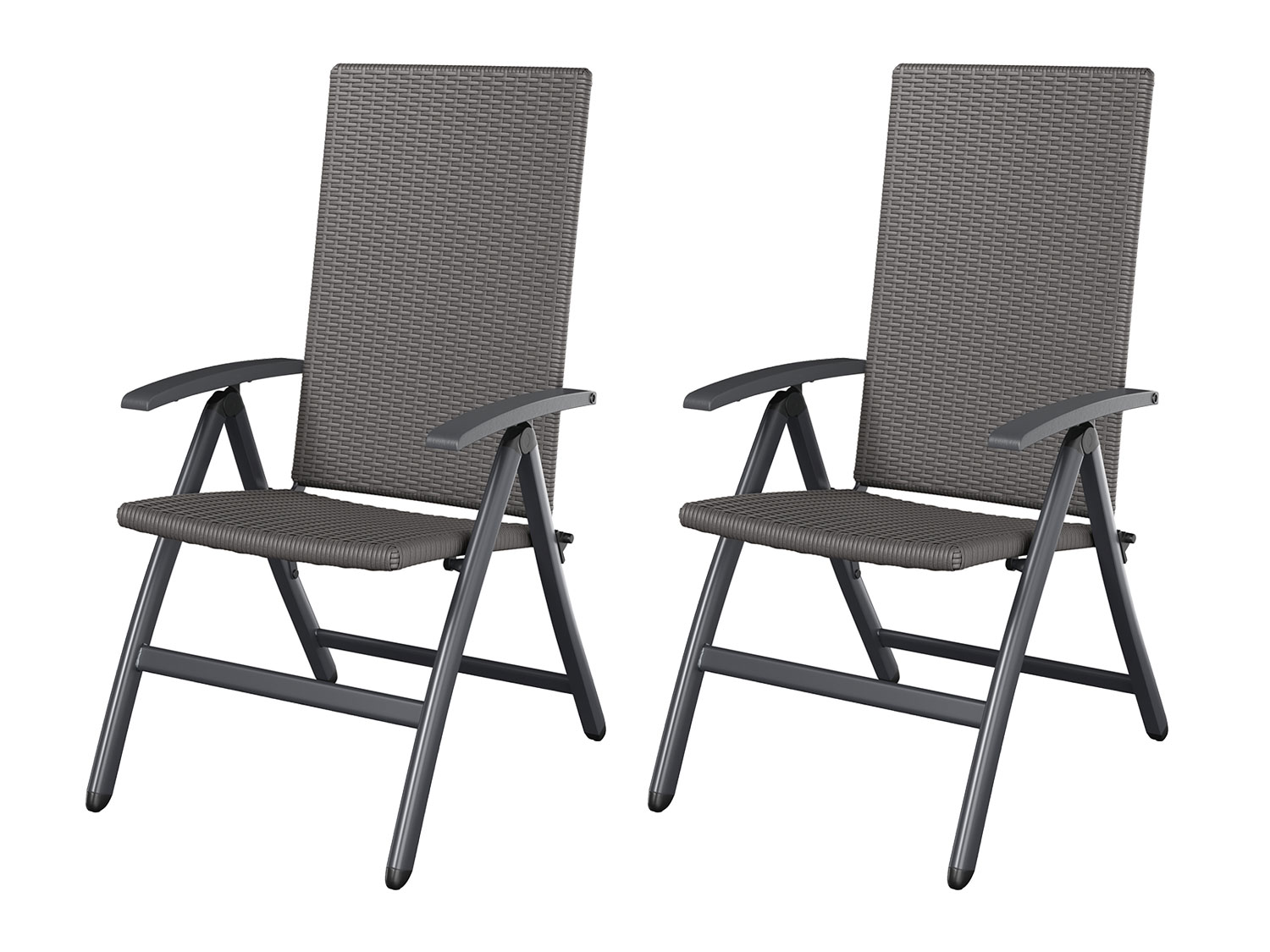 LIVARNO HOME 2 standenstoelen Valencia grijs (4055334593397)