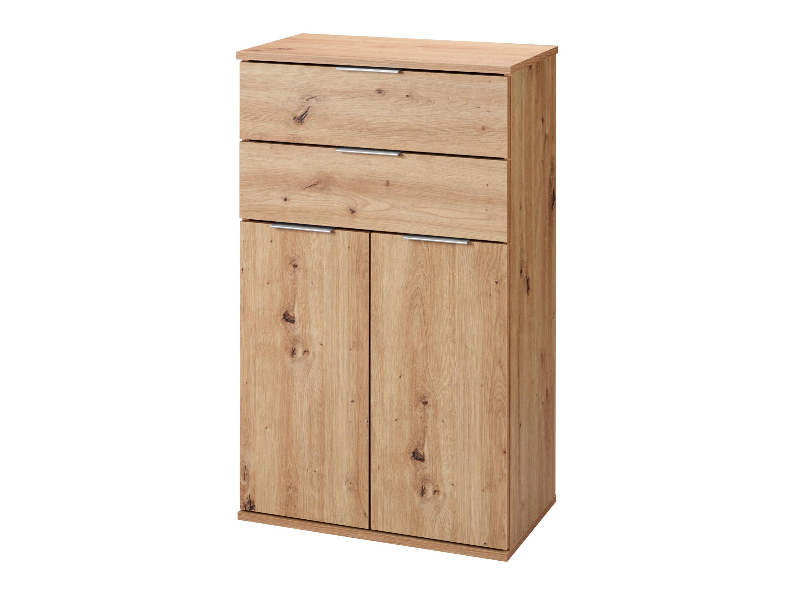 LIVARNO Kast met 2 laden en 2 deuren - in eikenlook (4054599426945)