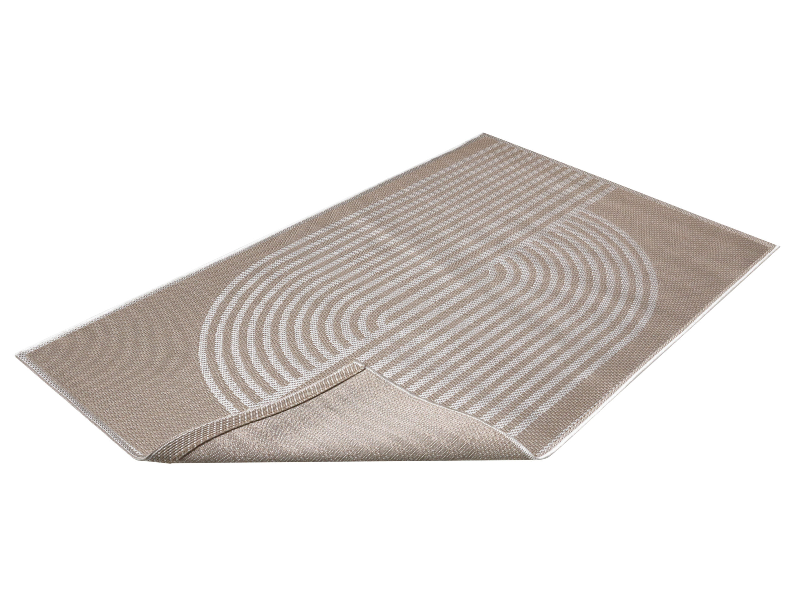 LIVARNO Vloerkleed voor binnen en buiten 115 x 180 cm (Beige) (4054599370118)
