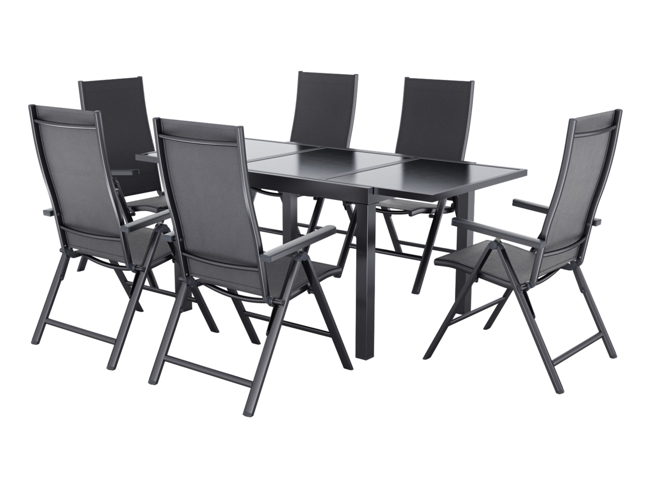 LIVARNO home Uitschuifbare aluminium tuintafel Houston set (0000800012135)