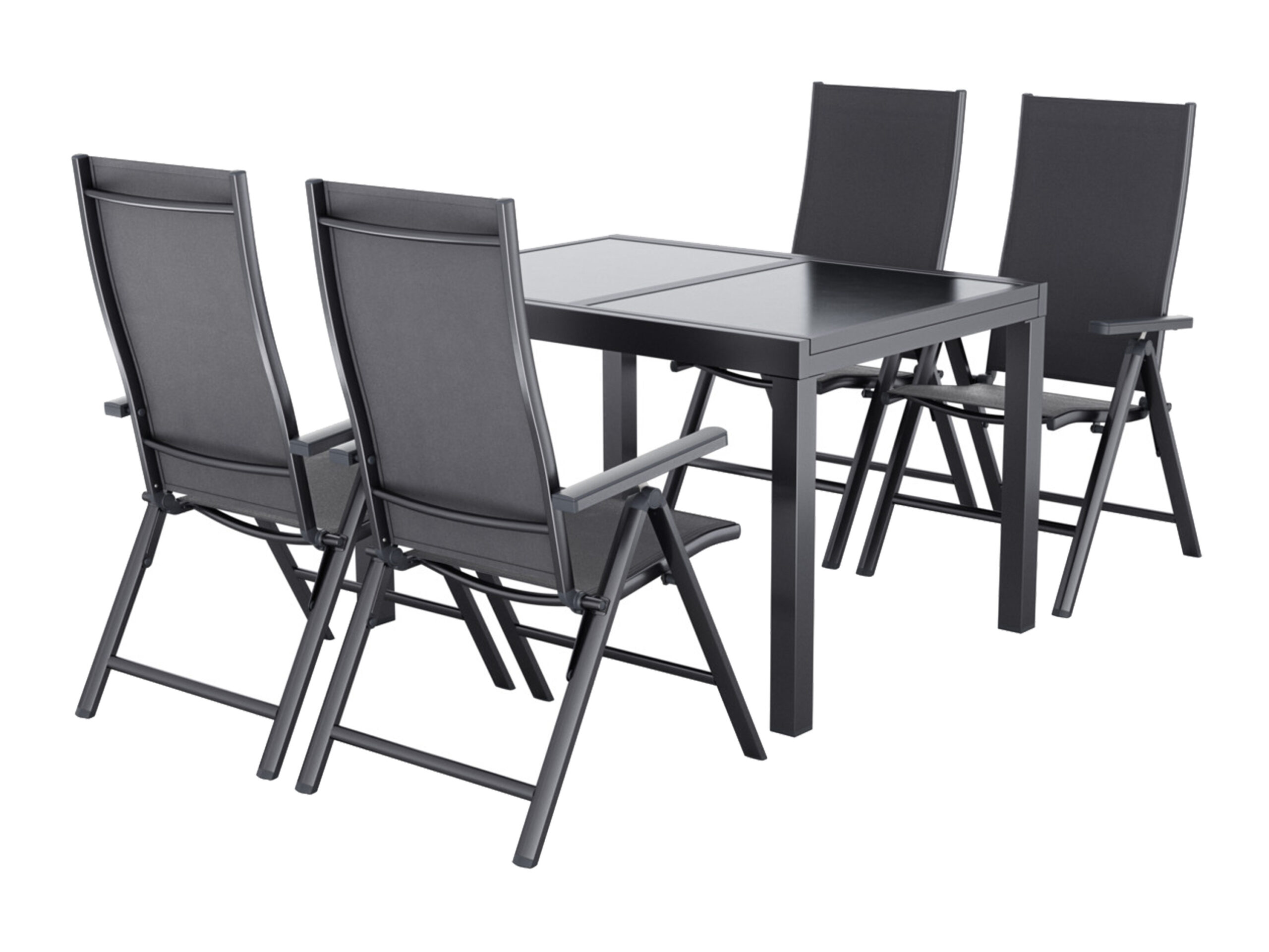 LIVARNO home Uitschuifbare aluminium tuintafel Houston set