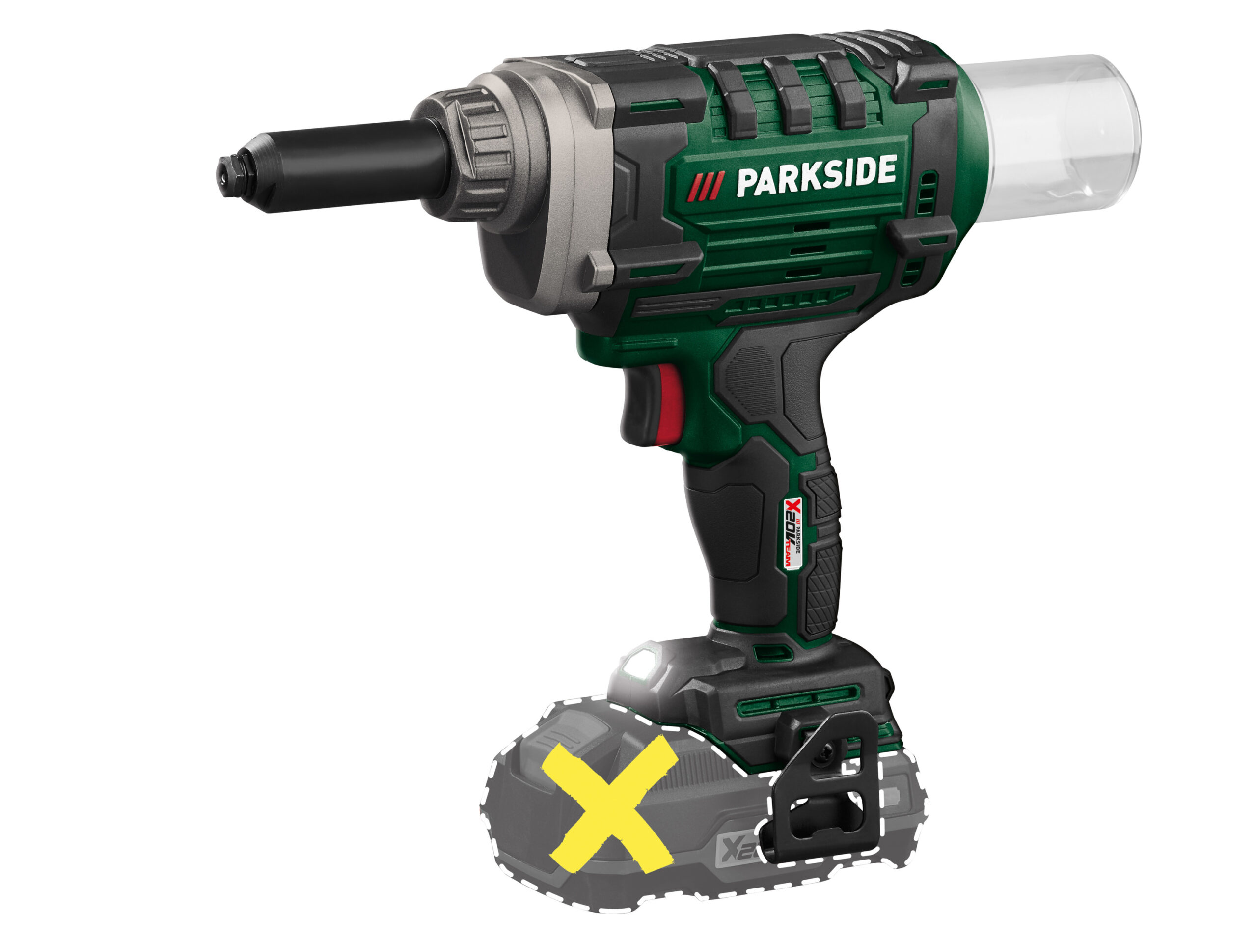 PARKSIDE Accu-popnagelpistool 20 V zonder accu en lader (4054599212340)