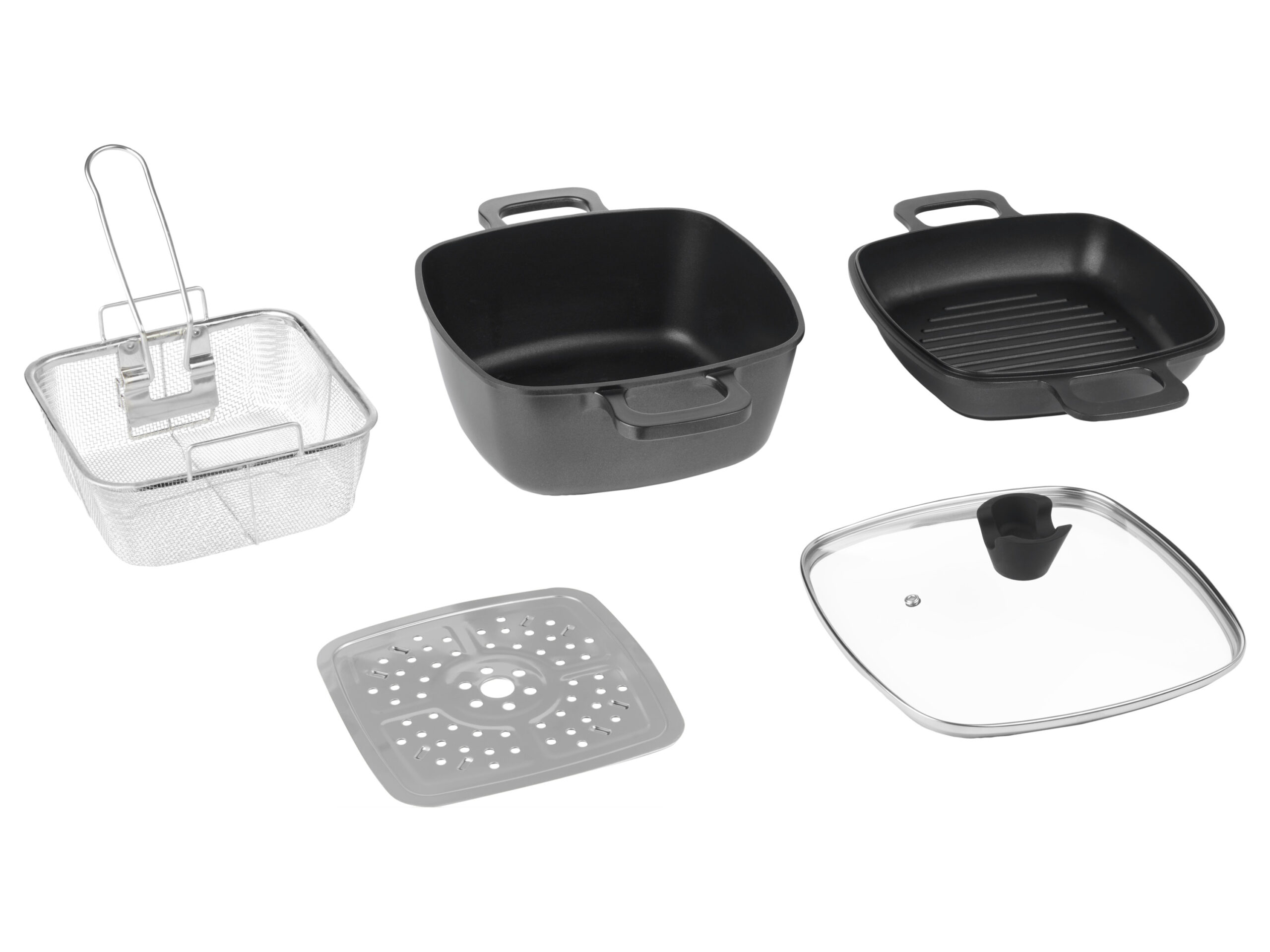 SILVERCREST Multifunctionele pannenset 5-delig (4054599408620)