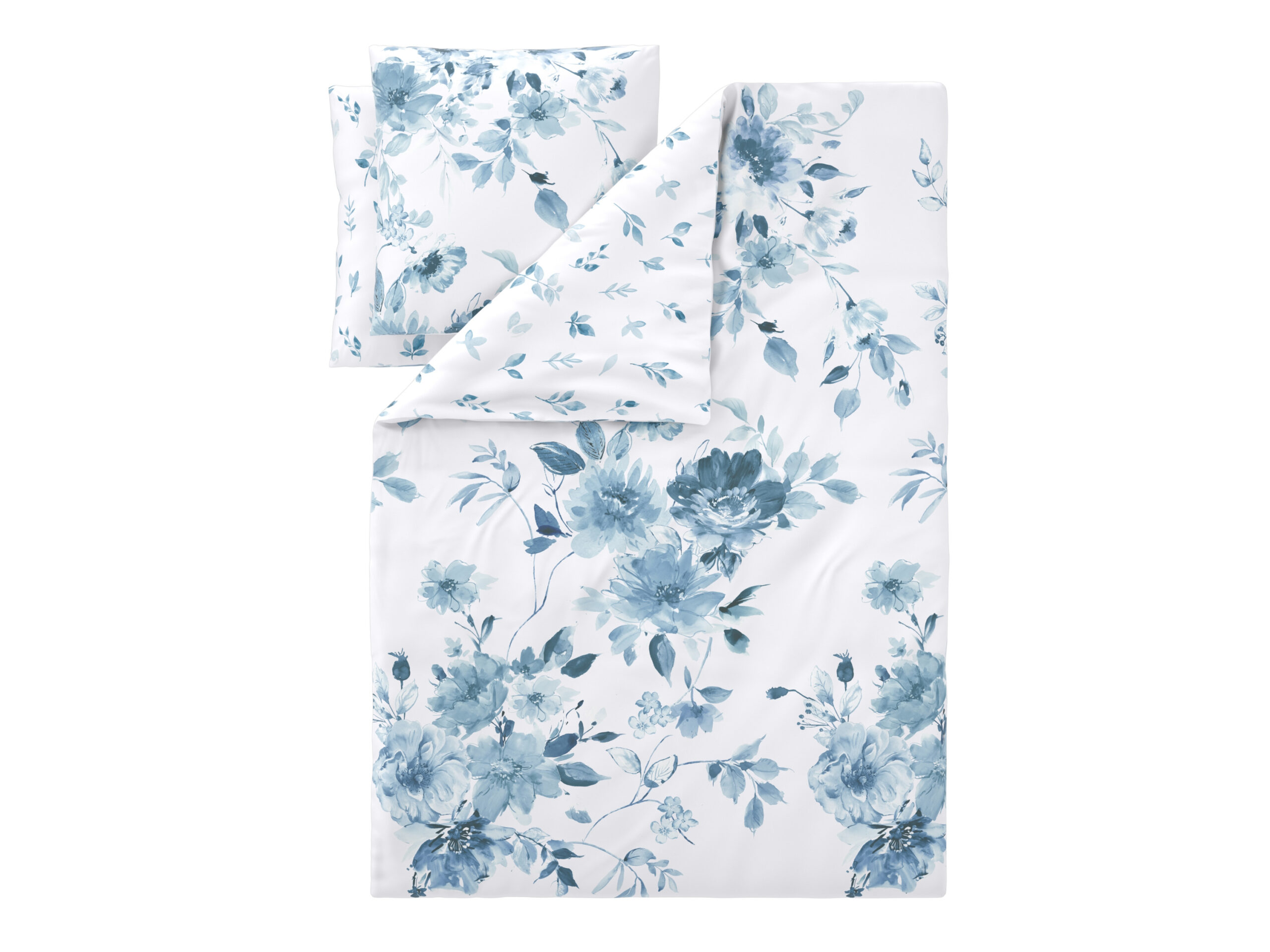 LIVARNO Renforcé dekbedovertrek 240 x 220 cm (Wit/blauw) (4054599400709)