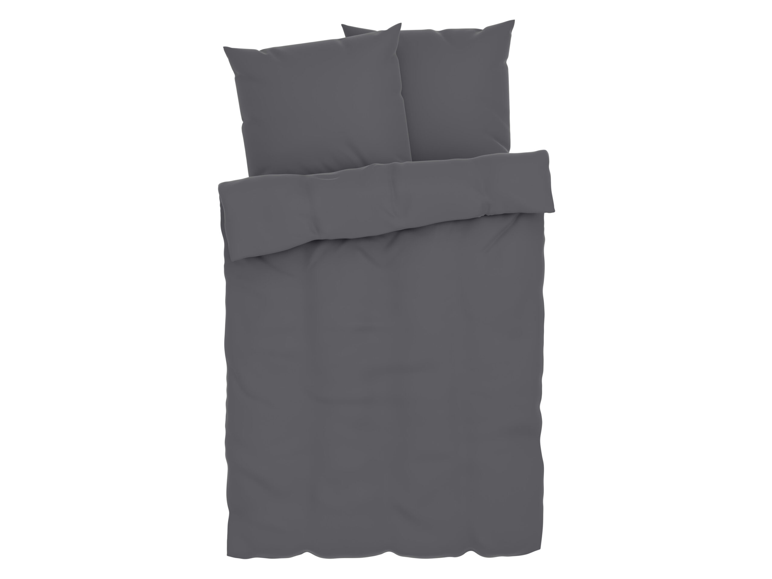 LIVARNO home Mousseline dekbedovertrek 240 x 220 cm (Donkergrijs) (4052916588383)